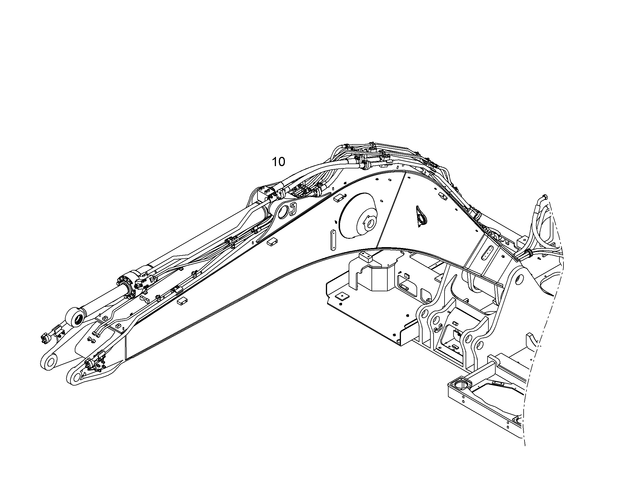 ПРОВОДКА ПРИВОД МЕХ. ПОВОРОТА 10083546 LIEBHERR