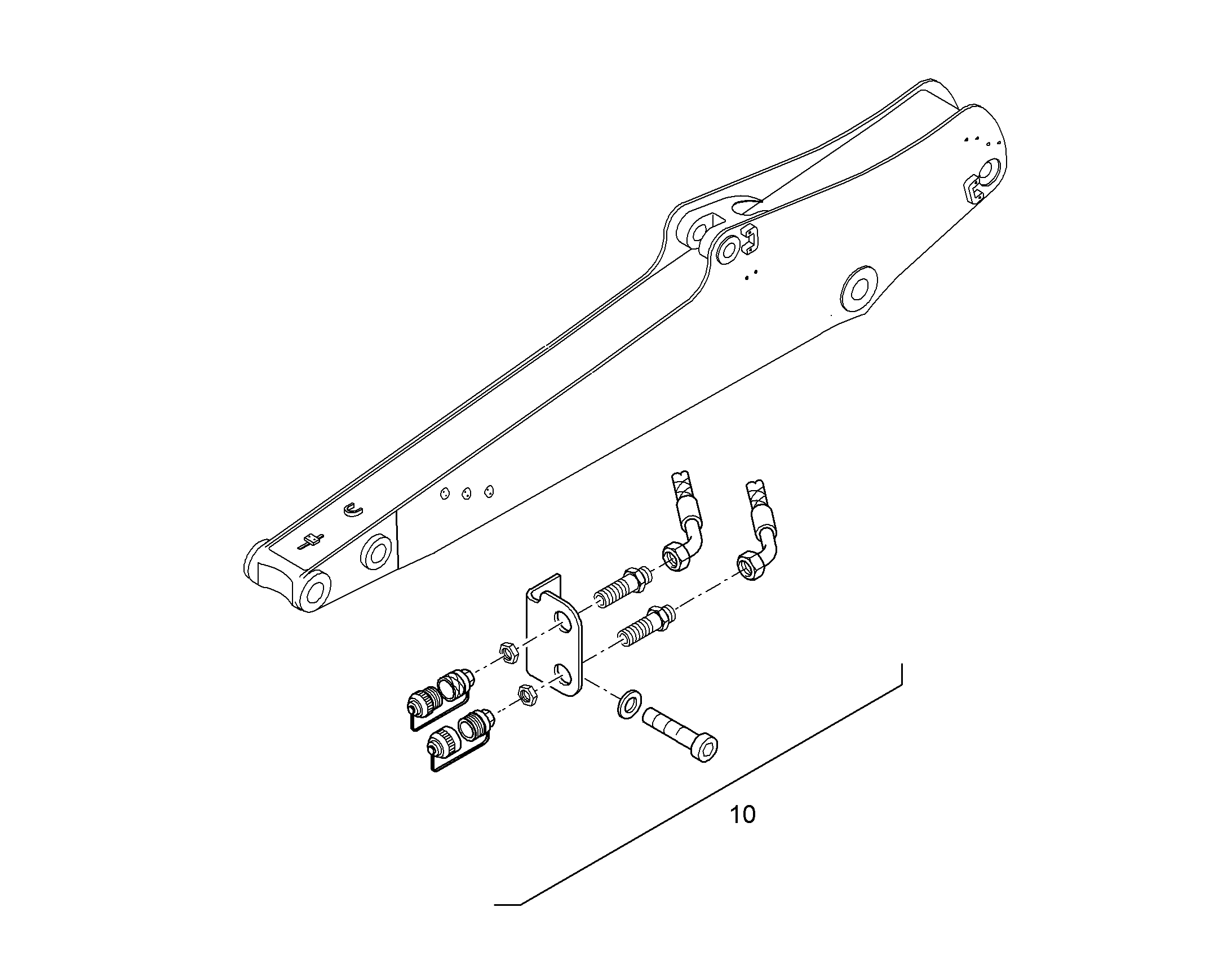 ПРОВОДКА ПРИВОД МЕХ. ПОВОРОТА 10369232 LIEBHERR