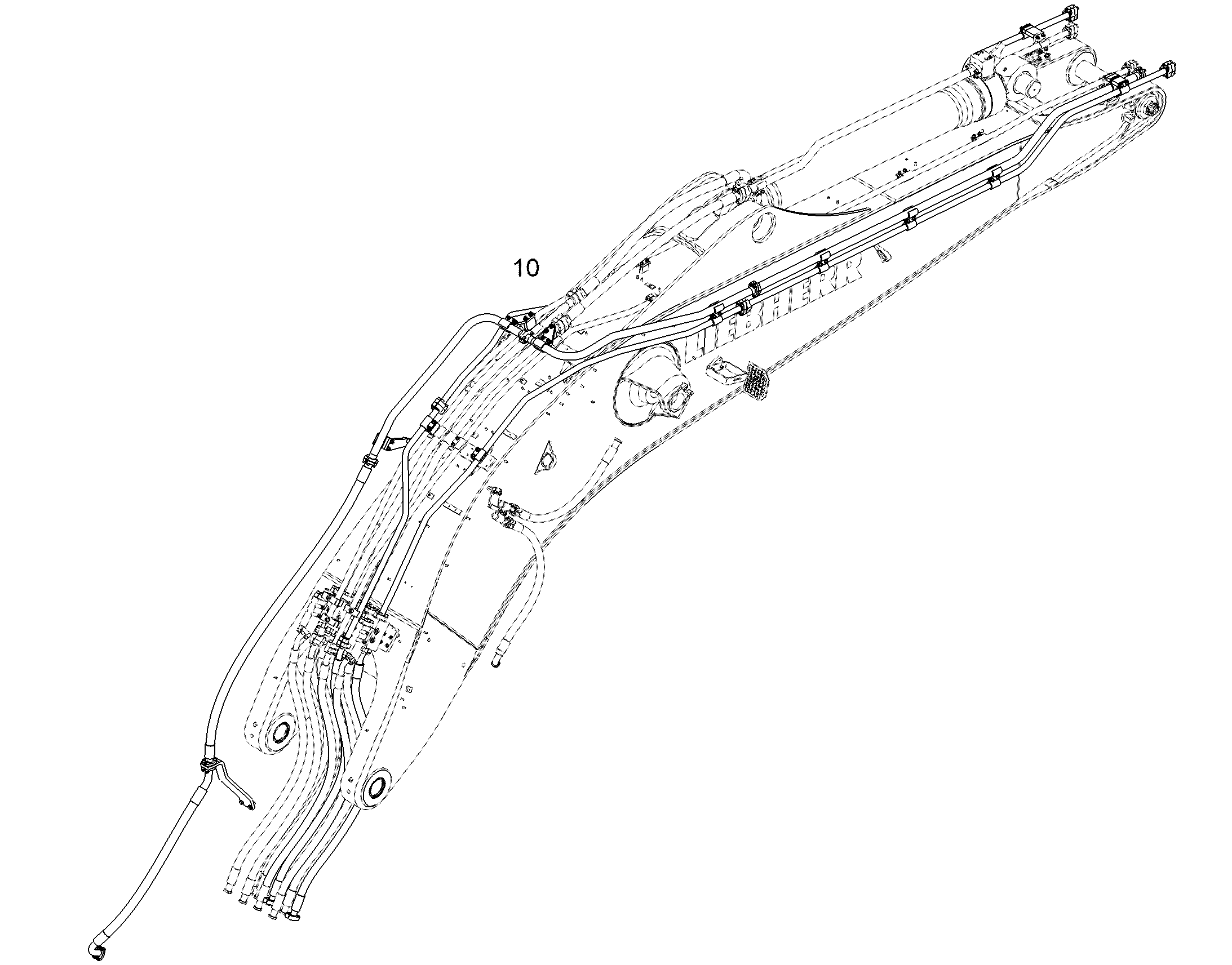 ПРОВОДКА МОНТАЖ AHS 10366101 LIEBHERR