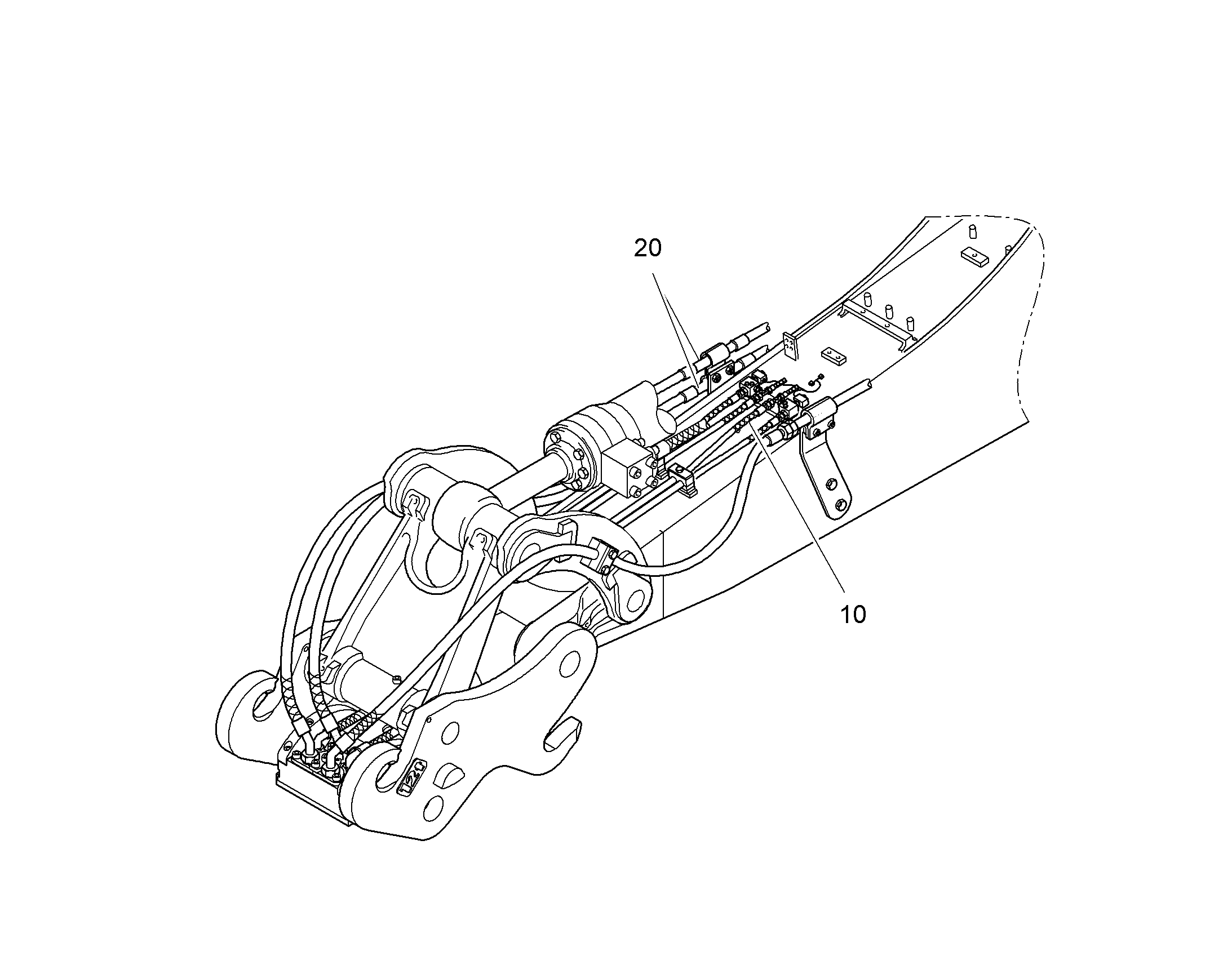 ПРОВОДКА МОНТАЖ AHS 10368578 LIEBHERR