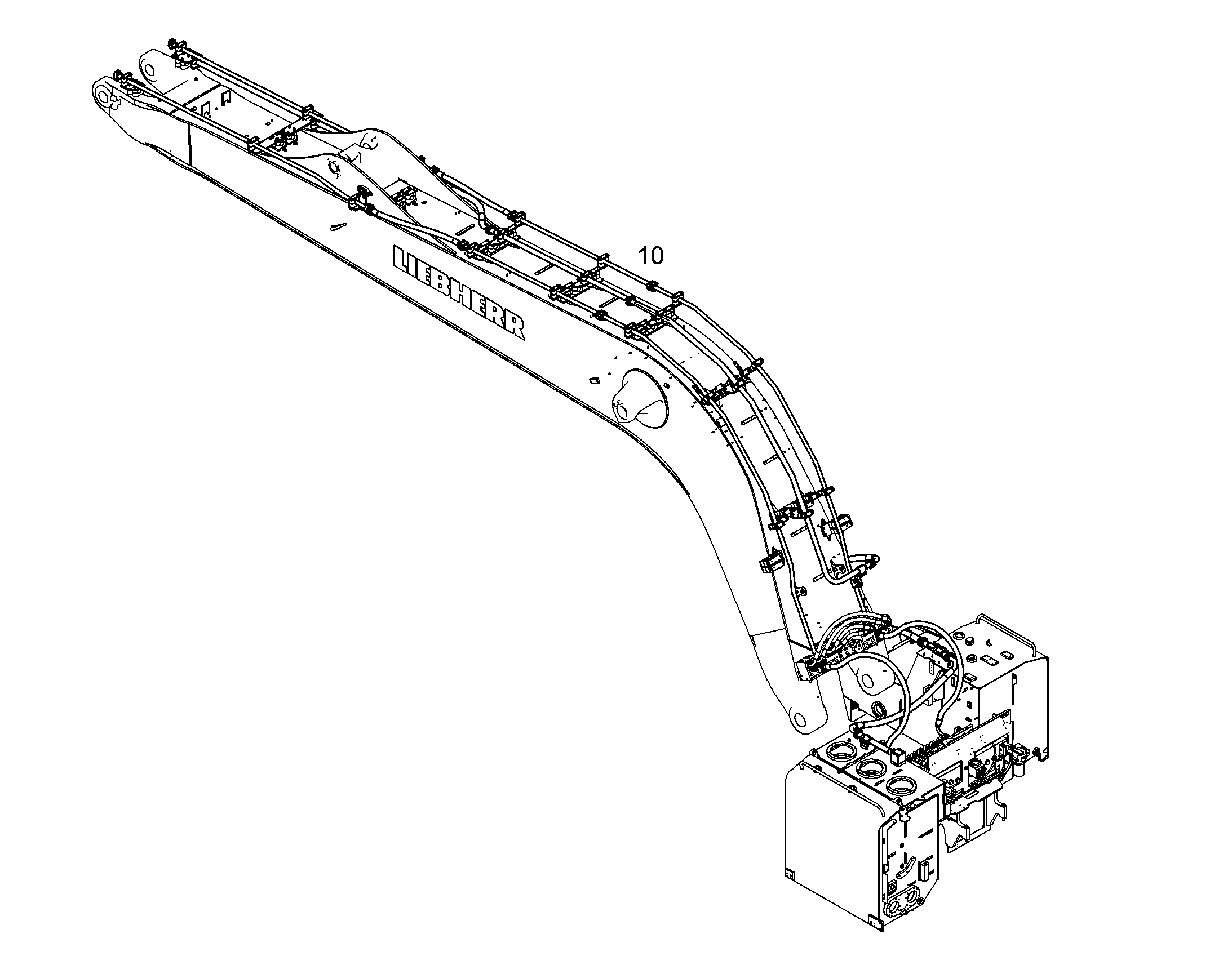 ПРОВОДКА МОНТАЖ AHS 10369165 LIEBHERR