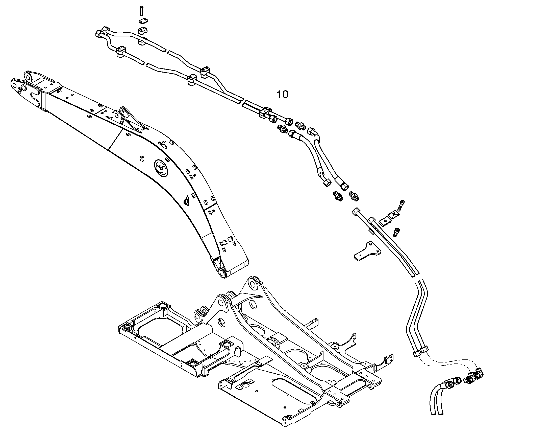ПРОВОДКА ПРИВОД МЕХ. ПОВОРОТА 10366339 LIEBHERR