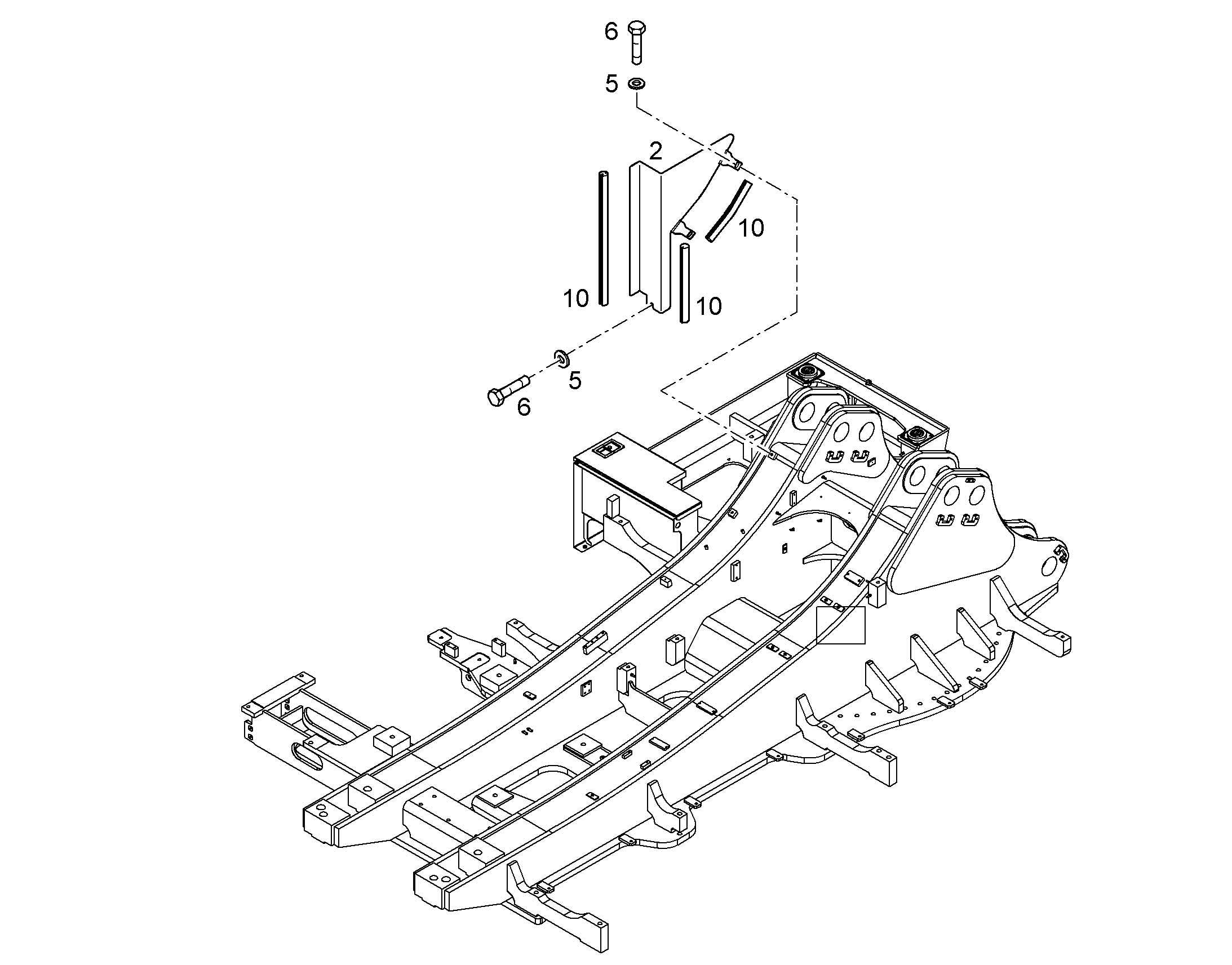 ВОЗДУХОВОД - ПЛАСТИНА 10369606 LIEBHERR