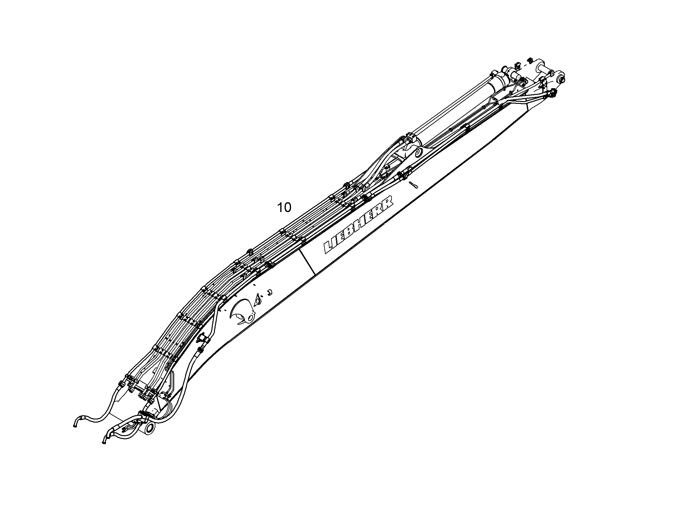 ПРОВОДКА МОНТАЖ AHS 10085569 LIEBHERR
