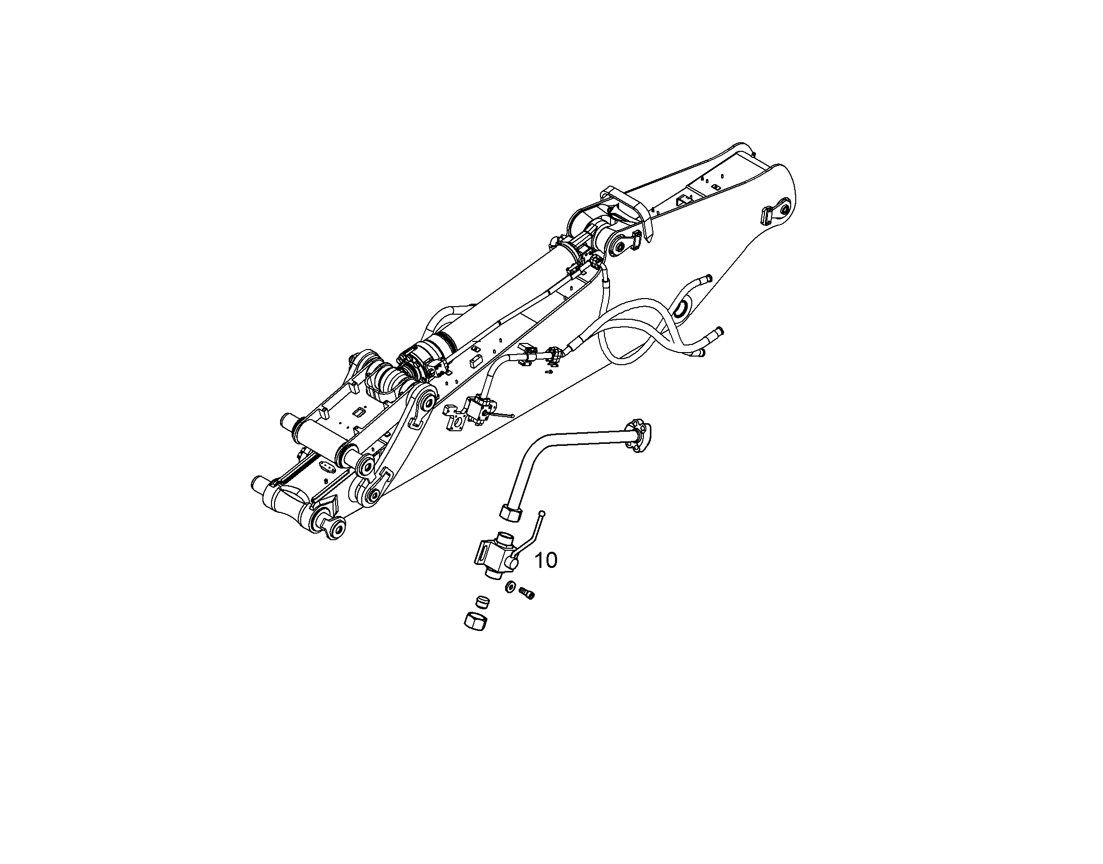 ПРОВОДКА МОНТАЖ AHS 12 10372574 LIEBHERR