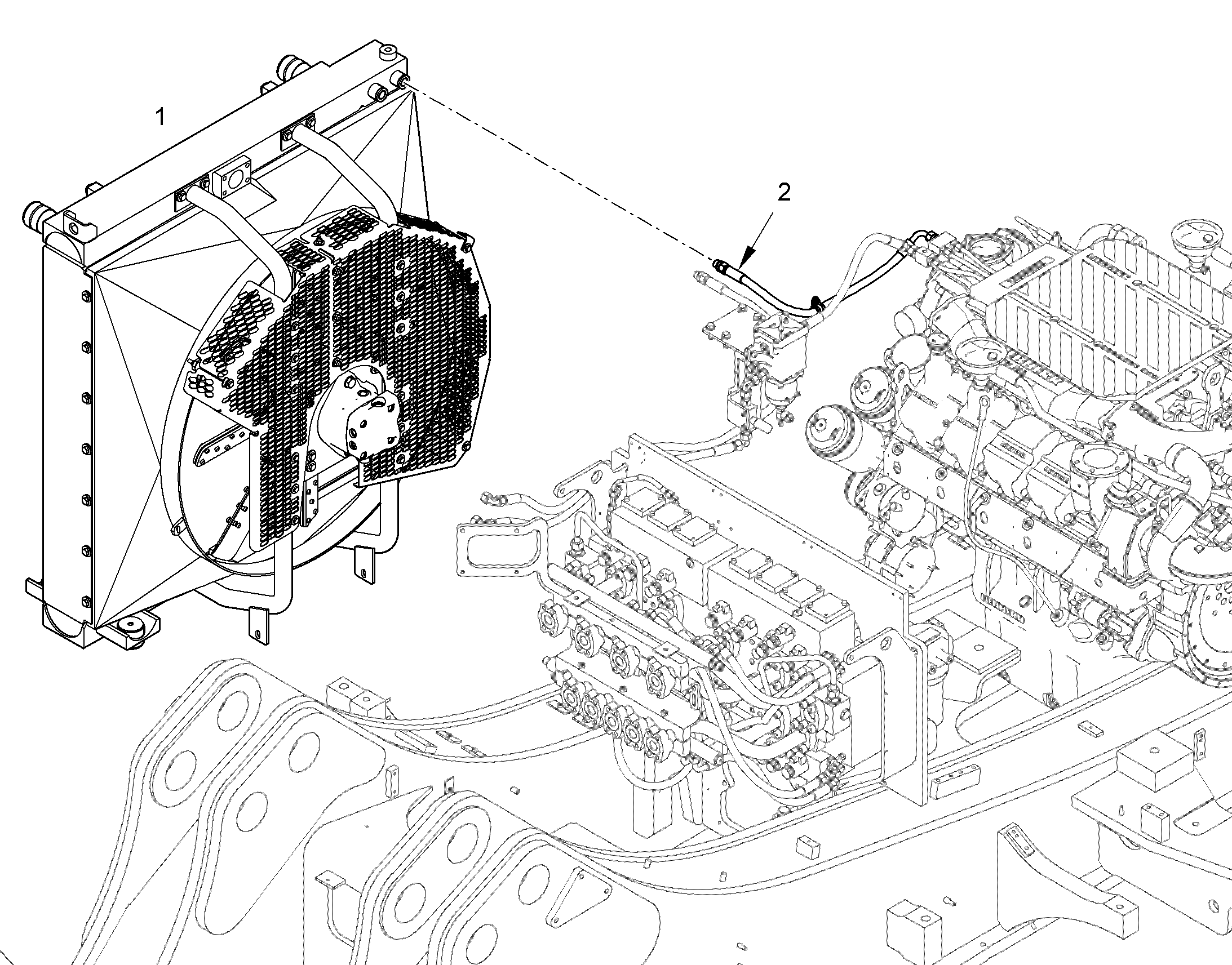 РАДИАТОР МАСЛЯНЫЙ КОМБИН. 10425385 LIEBHERR