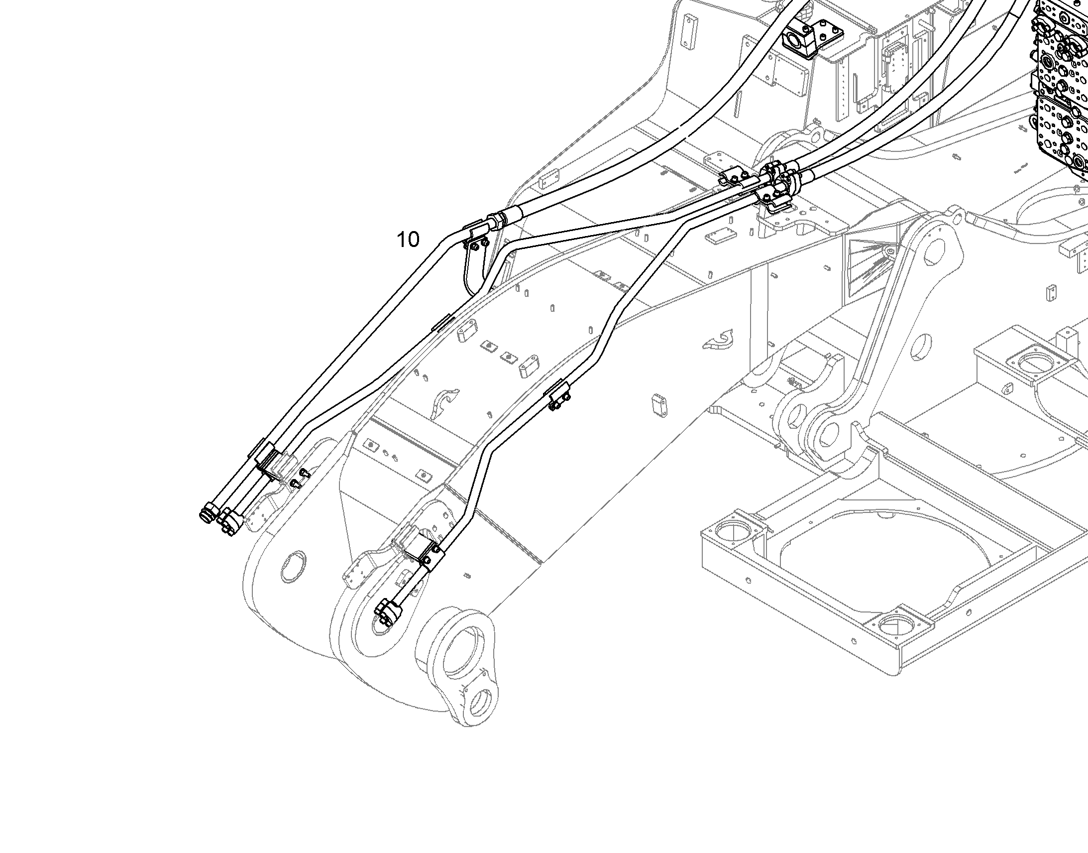 ПРОВОДКА МОНТАЖ AHS 10089989 LIEBHERR