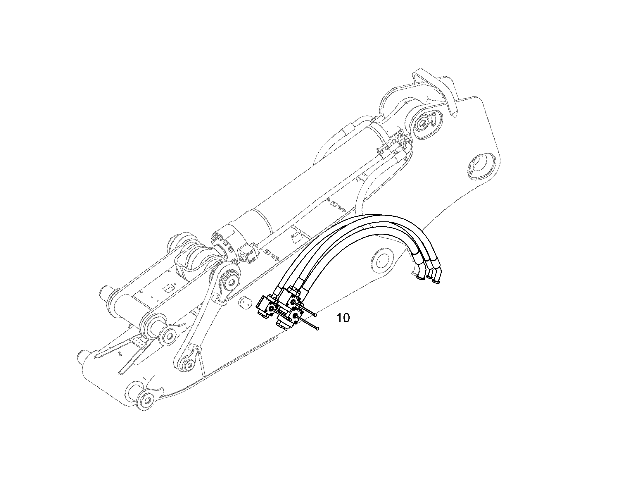 ПРОВОДКА МОНТАЖ AHS 12 10374038 LIEBHERR