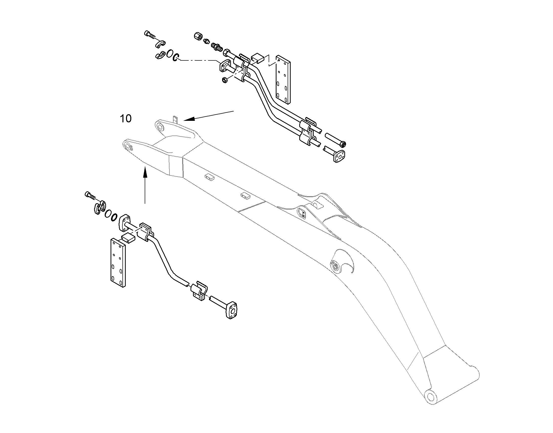 ПРОВОДКА МОНТАЖ AHS 10375744 LIEBHERR