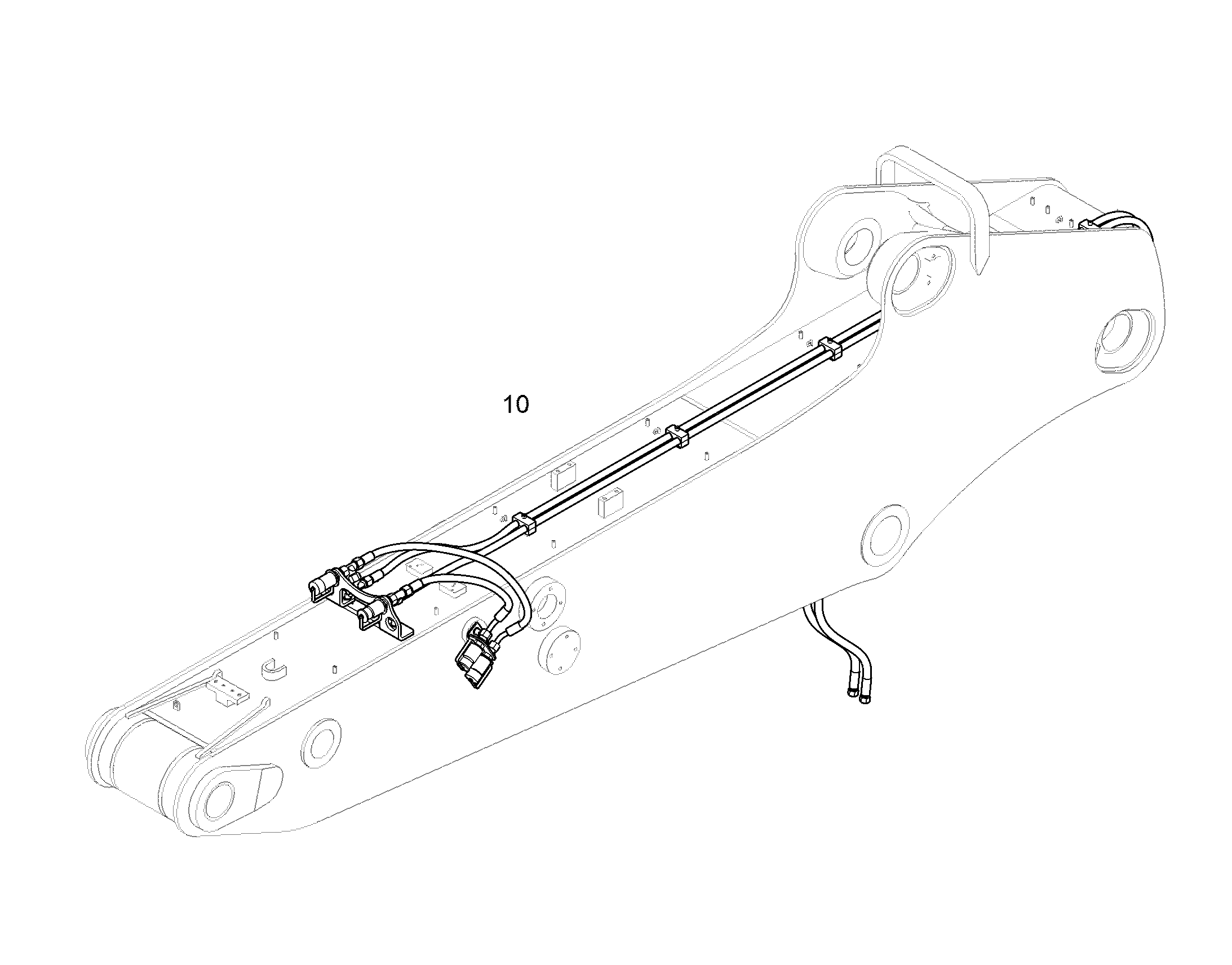 ПРОВОДКА ПРИВОД МЕХ. ПОВОРОТА 10375445 LIEBHERR
