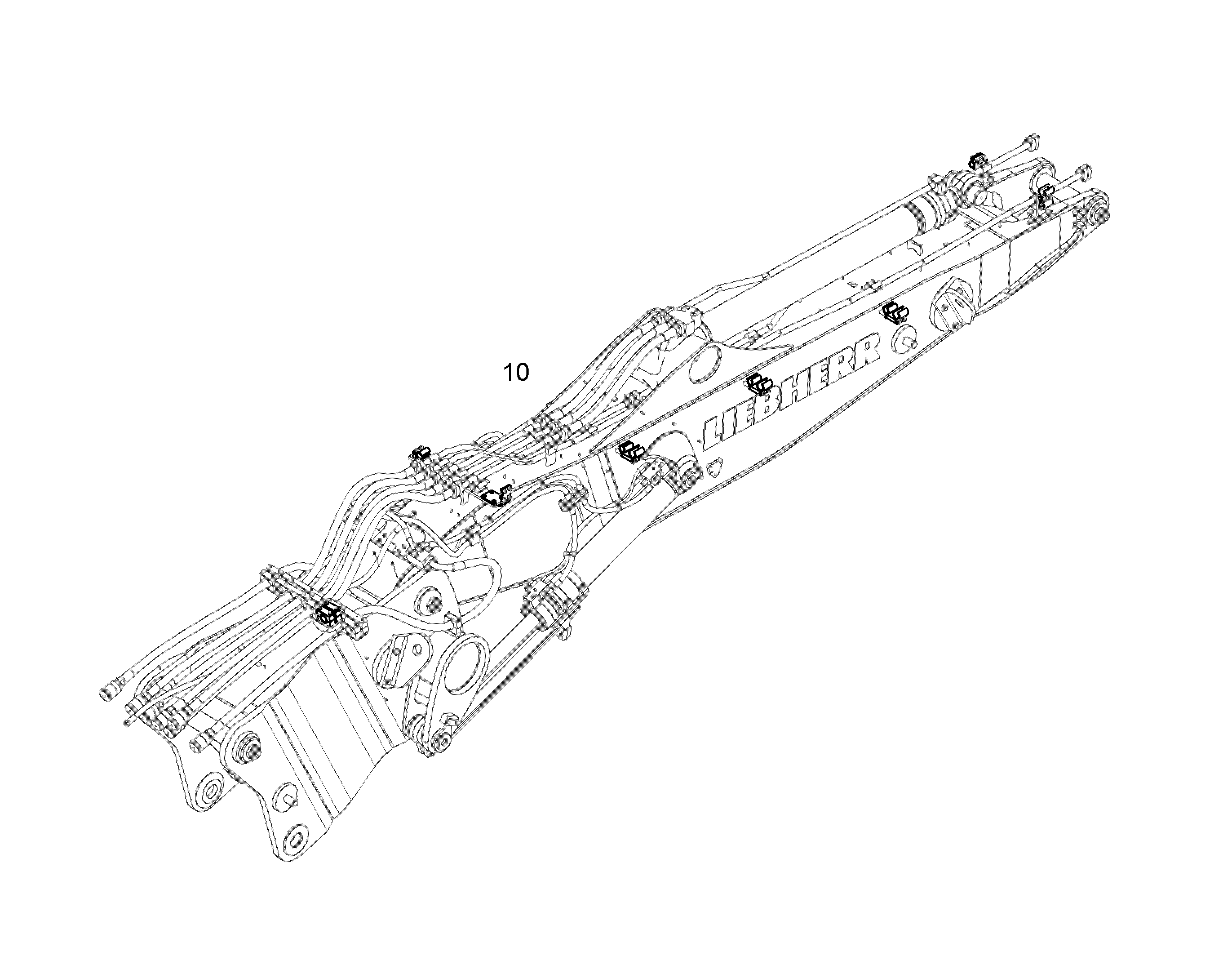 ПРОВОДКА МОНТАЖ AHS 10093716 LIEBHERR
