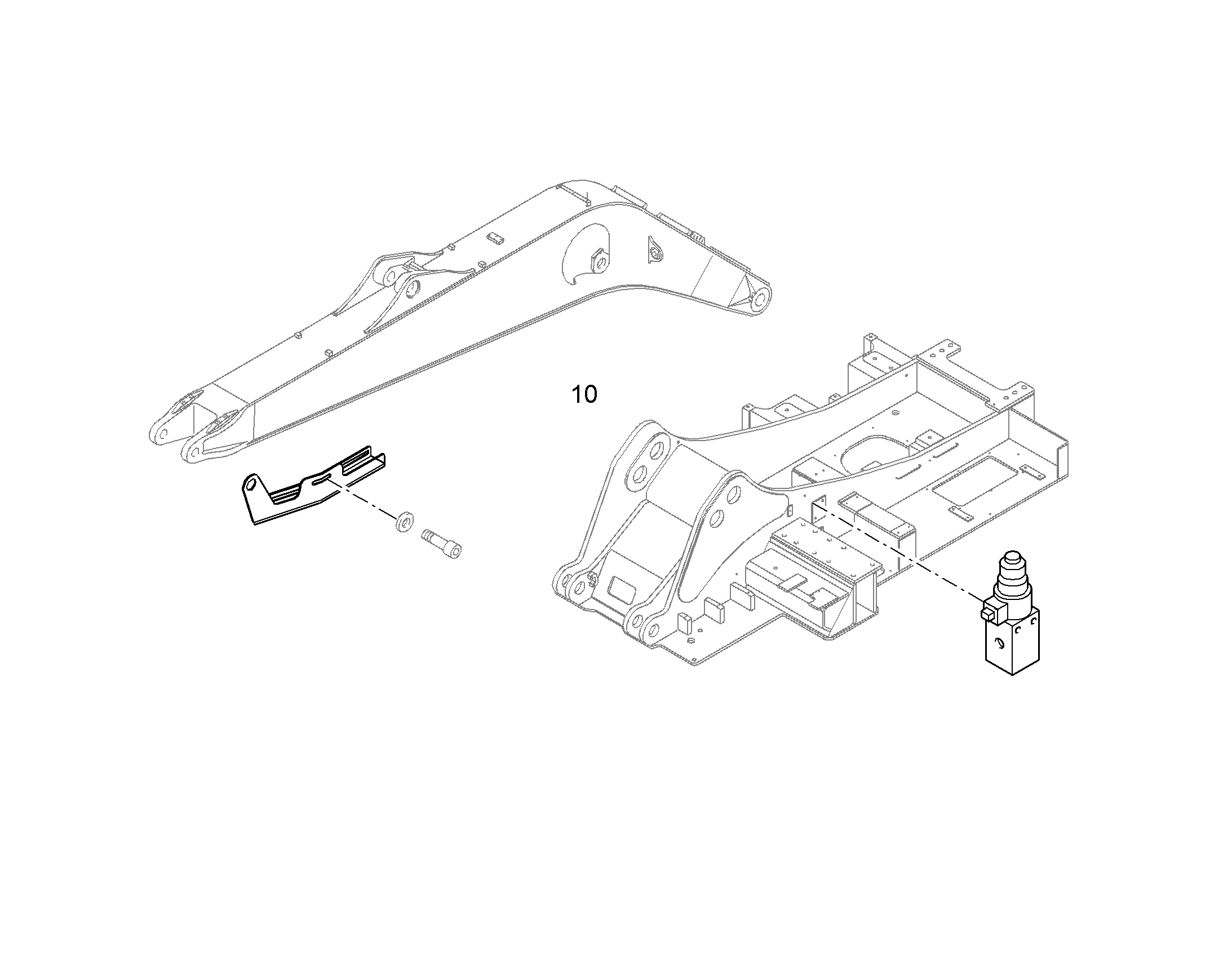 ОТКЛЮЧЕНИЕ ЦИЛИНДРА РУКОЯТИ 10372476 LIEBHERR