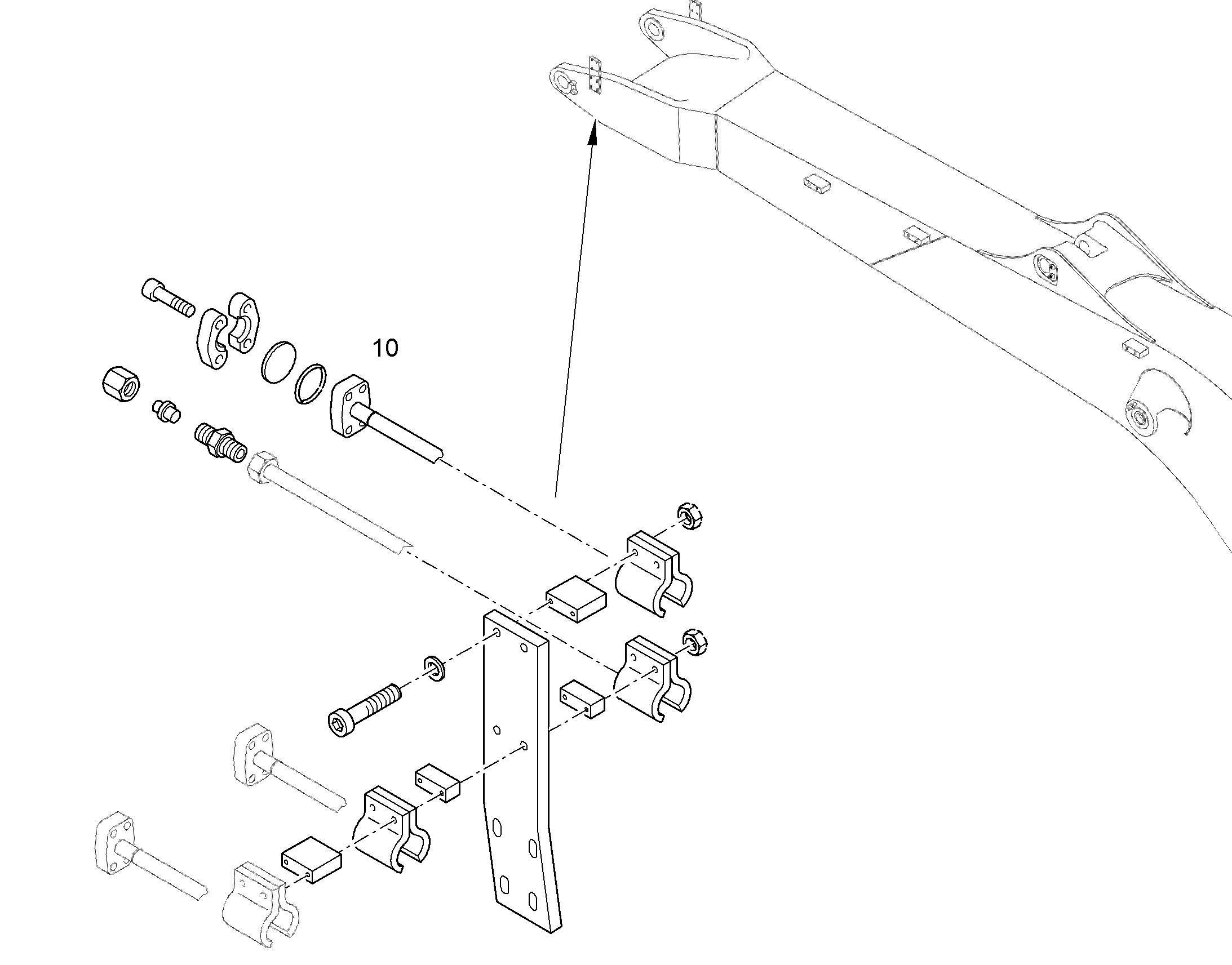 ПРОВОДКА МОНТАЖ AHS 10081730 LIEBHERR