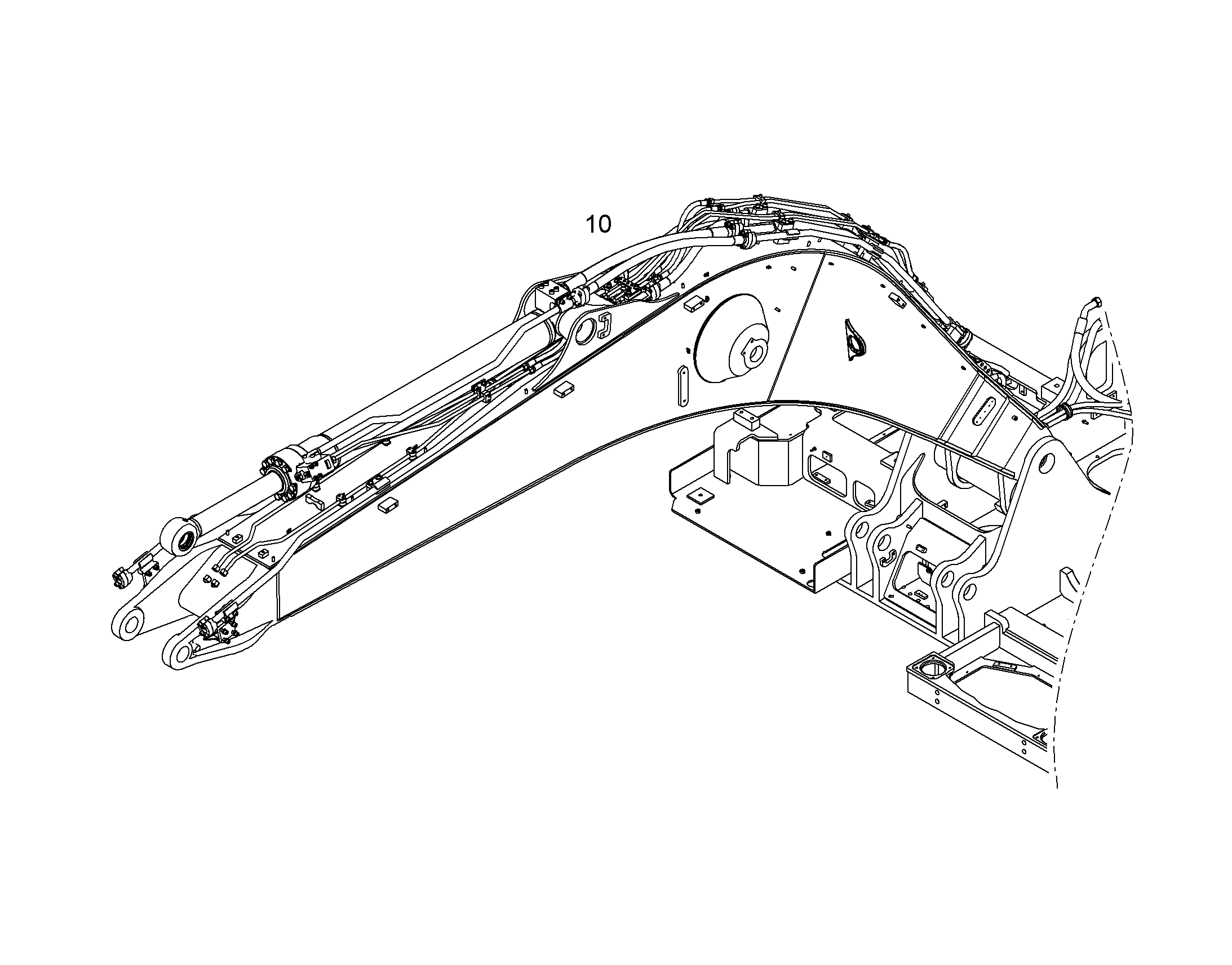 ПРОВОДКА ПРИВОД МЕХ. ПОВОРОТА 10368960 LIEBHERR