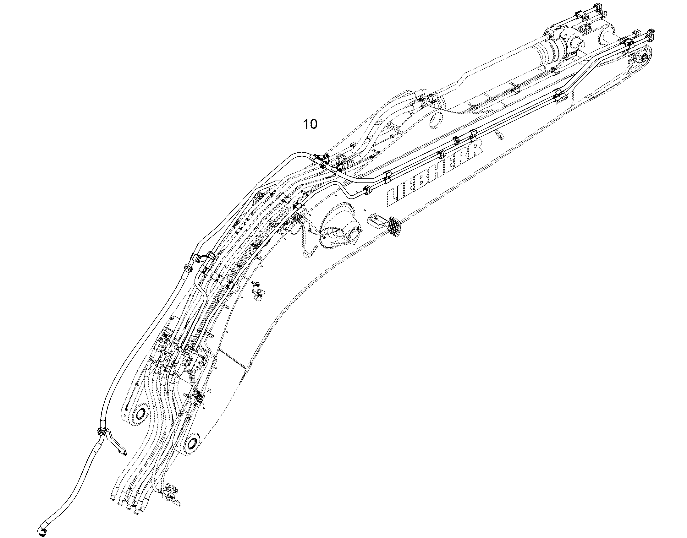 ПРОВОДКА МОНТАЖ AHS 10378294 LIEBHERR