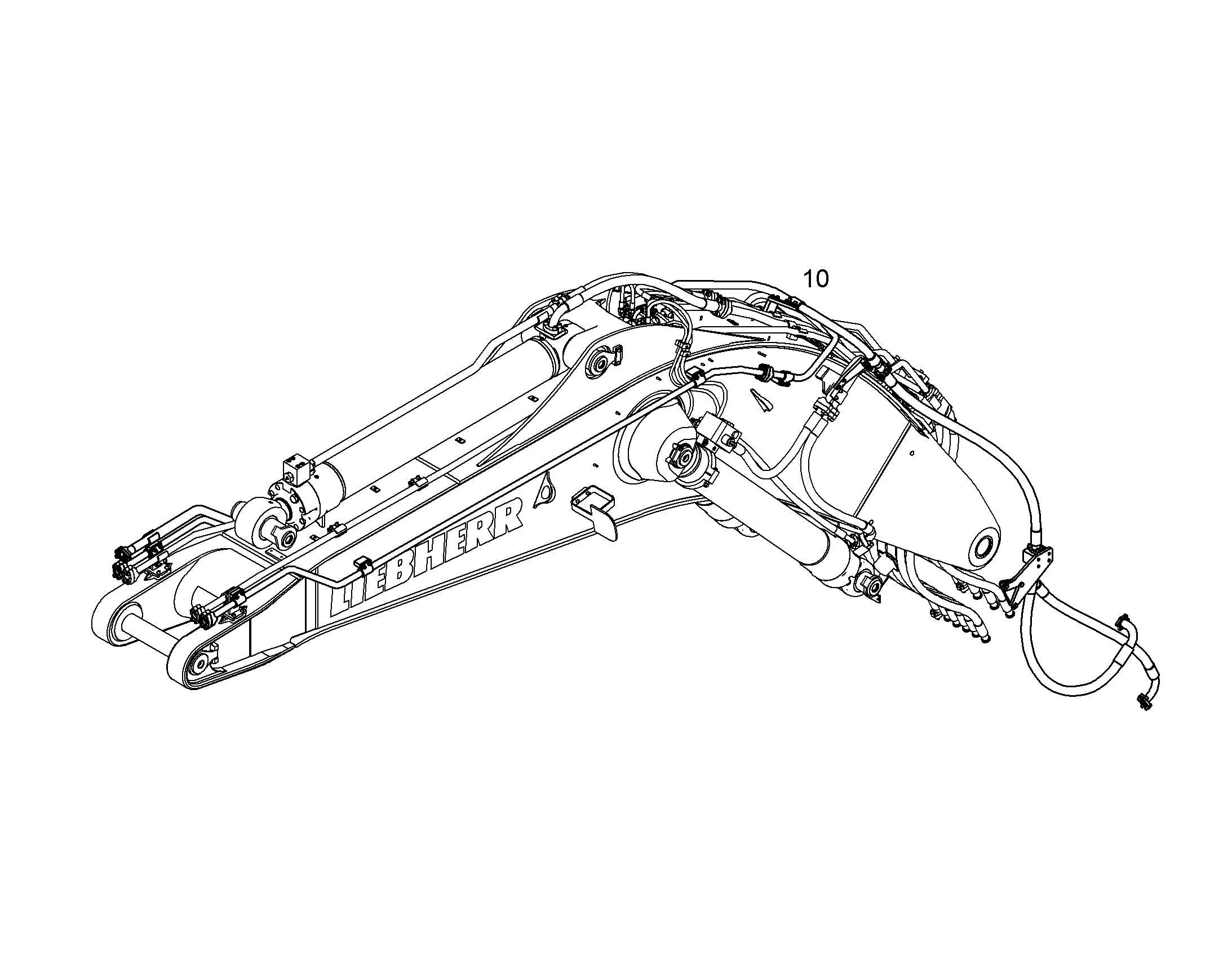 ПРОВОДКА МОНТАЖ AHS 10379007 LIEBHERR