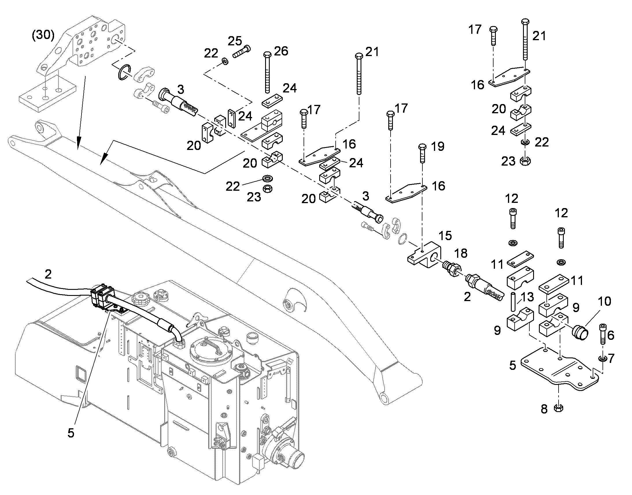 ШЛАНГ ОБРАТНОЙ ЛИНИИ 32X7800 10489474 LIEBHERR