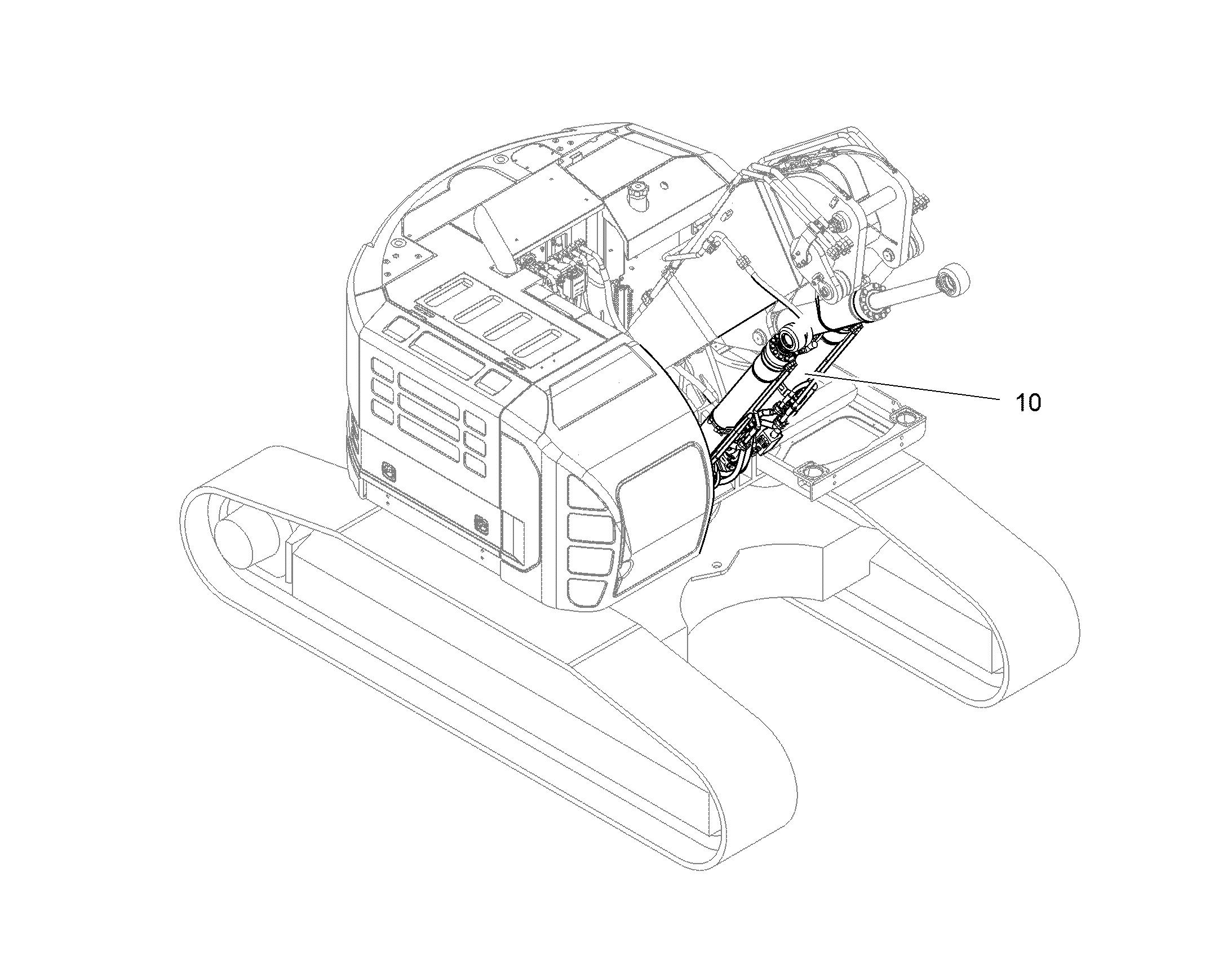 ЦИЛ-Р ПОДЪЕМА С АВАР.АРМАТУРОЙ 10086034 LIEBHERR