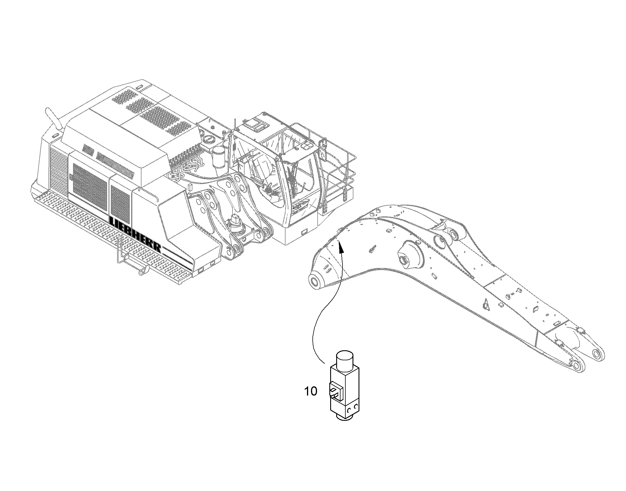 УСТР.ПРЕДУП.О ПЕРЕГРУЗКЕ R964C 10382058 LIEBHERR