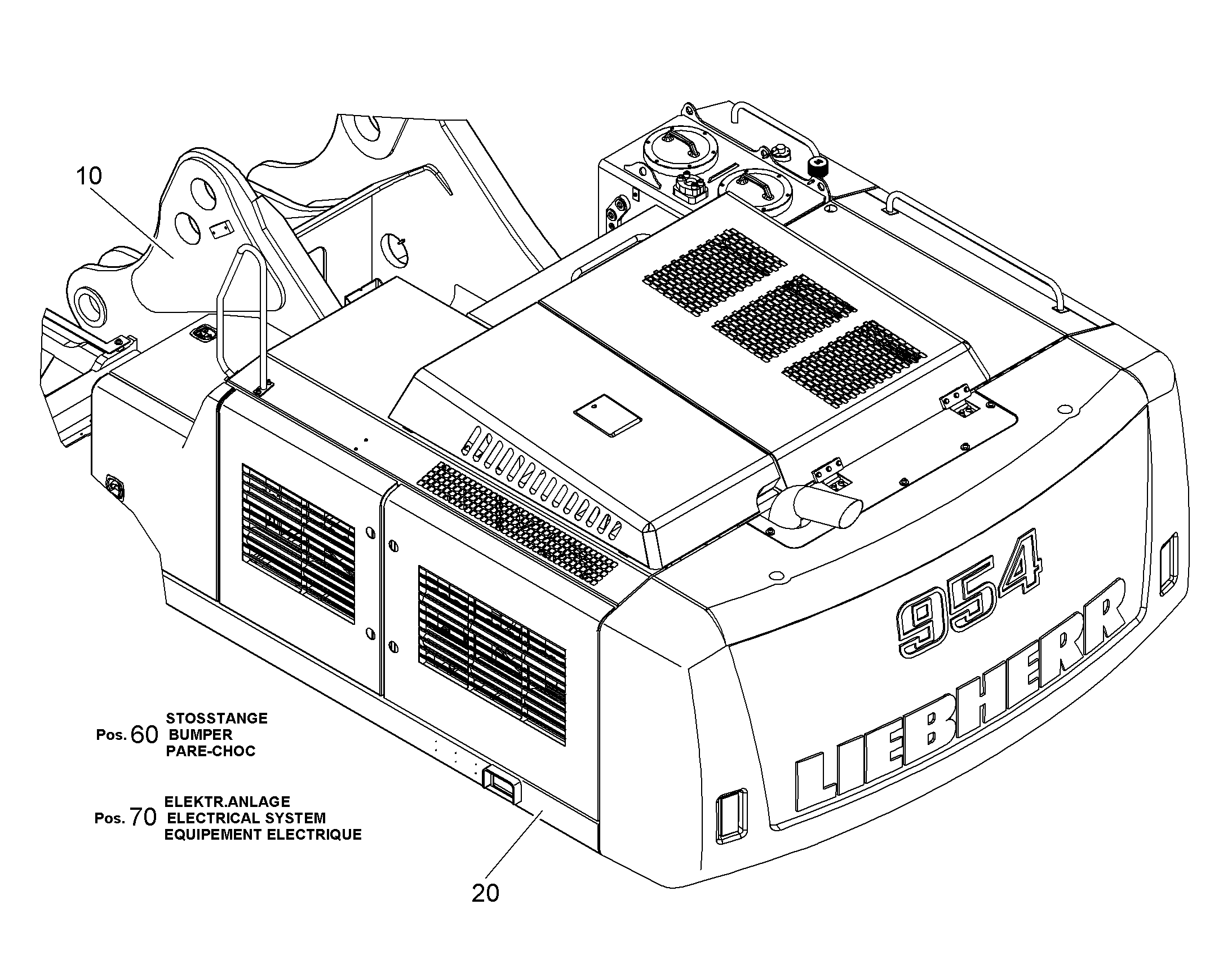 ПЕРЕОБОРУД. ПОВОР. ПЛАТФОРМЫ 10087597 LIEBHERR