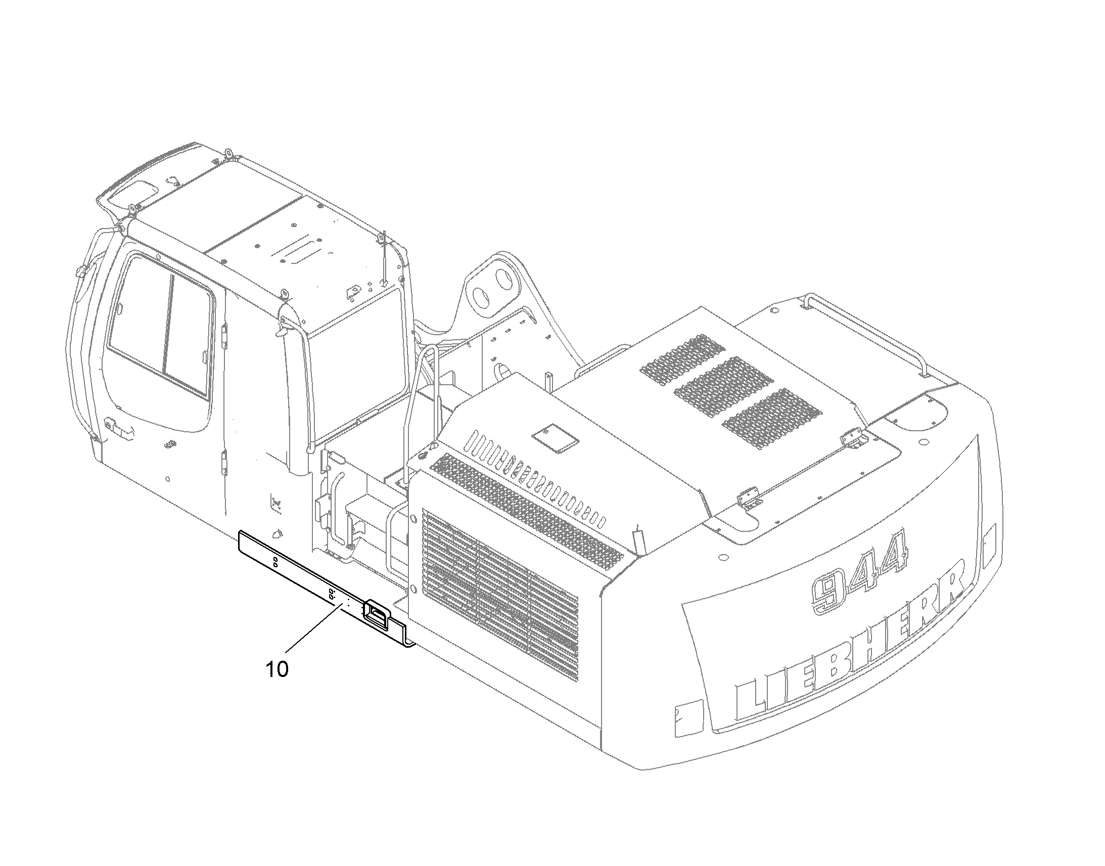 ОСТАНОВКА ДВИГАТ. НА БАЛЛАСТЕ 10087014 LIEBHERR
