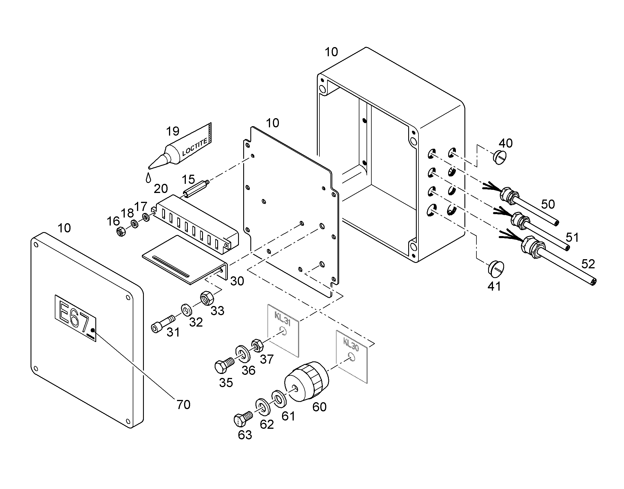 КОМПЛЕКТ КАБЕЛЕЙ KL30 10089540 LIEBHERR