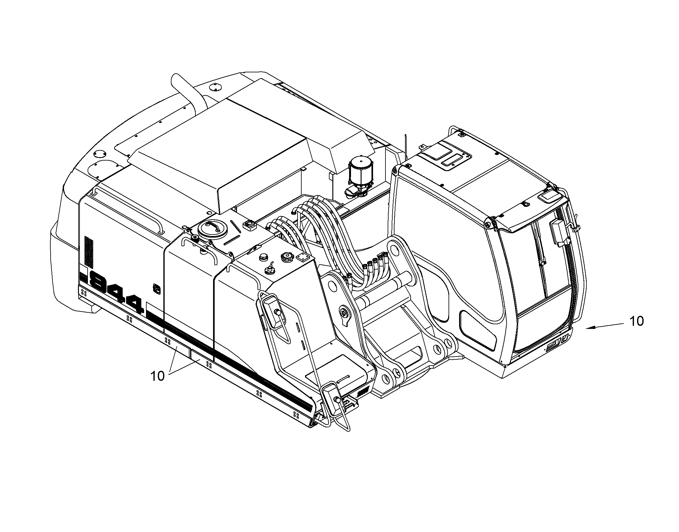 ЗАЩИТА ПОВ. ПЛАТФ. СНИЗУ+СБОКУ 10094899 LIEBHERR