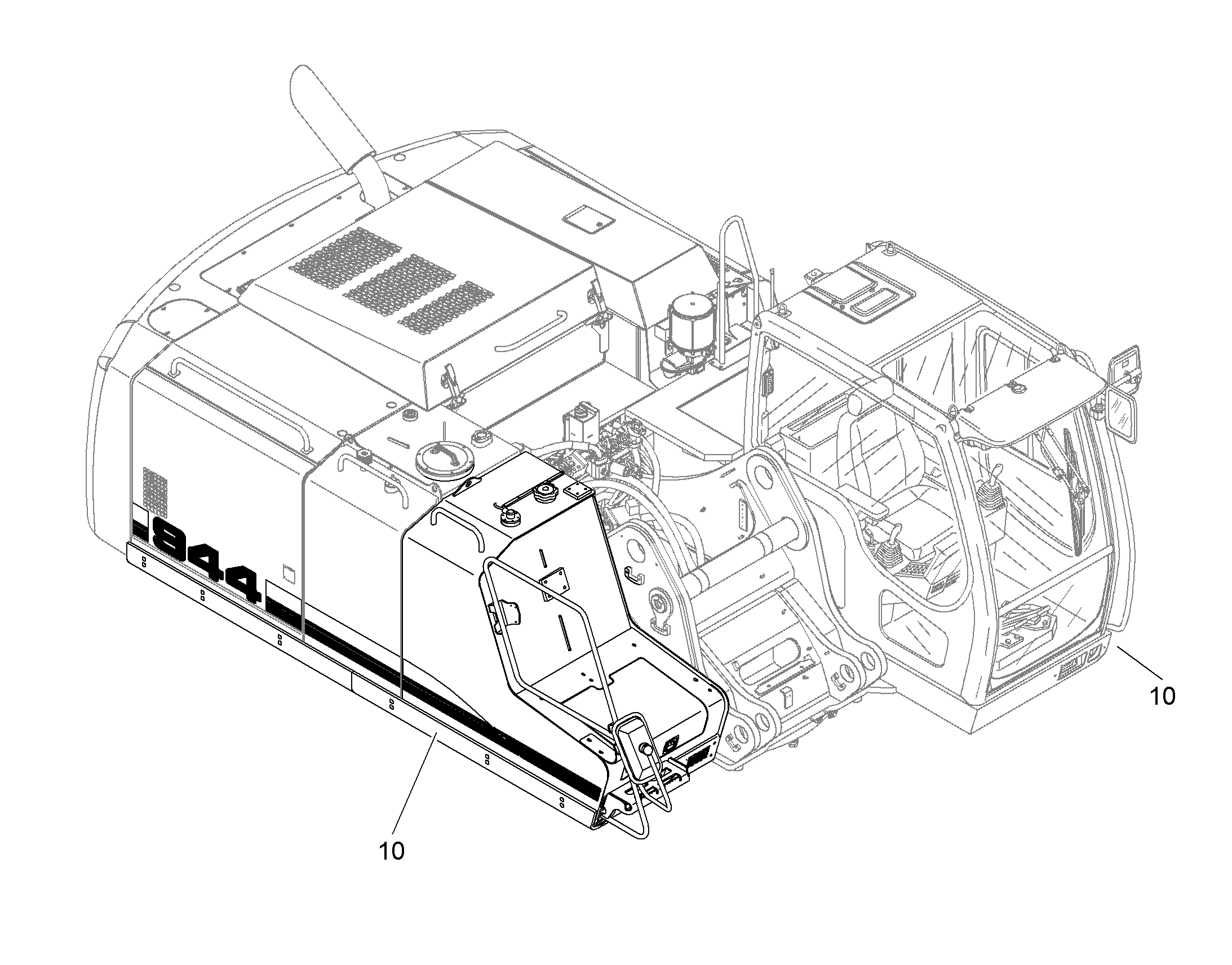 ЗАЩИТА ПОВ. ПЛАТФ. СНИЗУ+СБОКУ 10094742 LIEBHERR