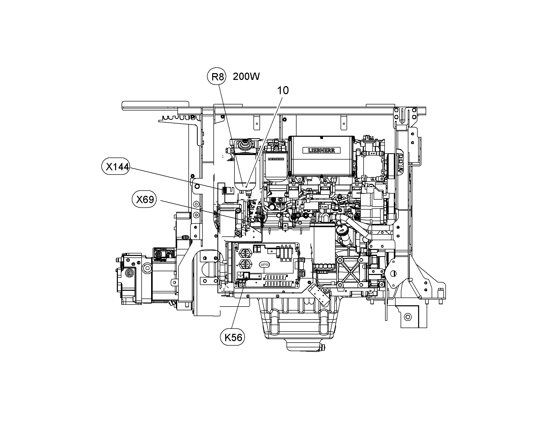 ПОДОГРЕВ ТОПЛИВА 10096090 LIEBHERR