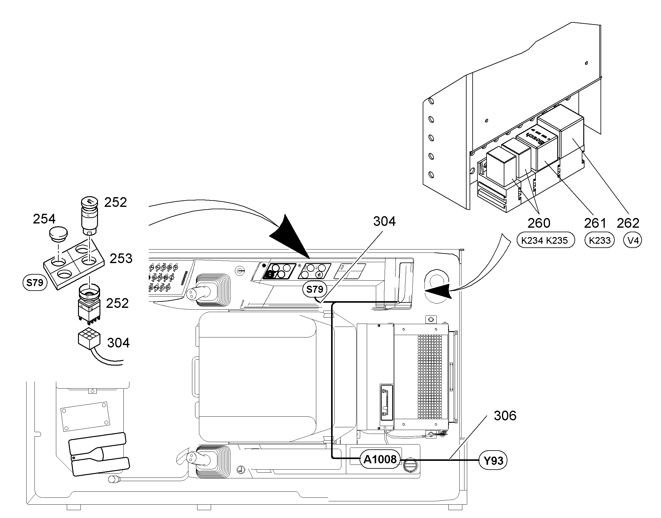 КОМПЛЕКТ КАБЕЛЕЙ S79-A1016 10094833 LIEBHERR