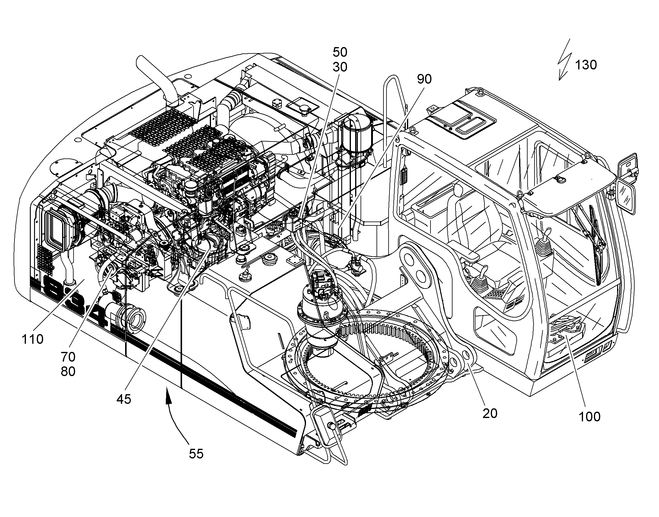 ПЕРЕОБОРУД. ПОВОР. ПЛАТФОРМЫ 10096702 LIEBHERR