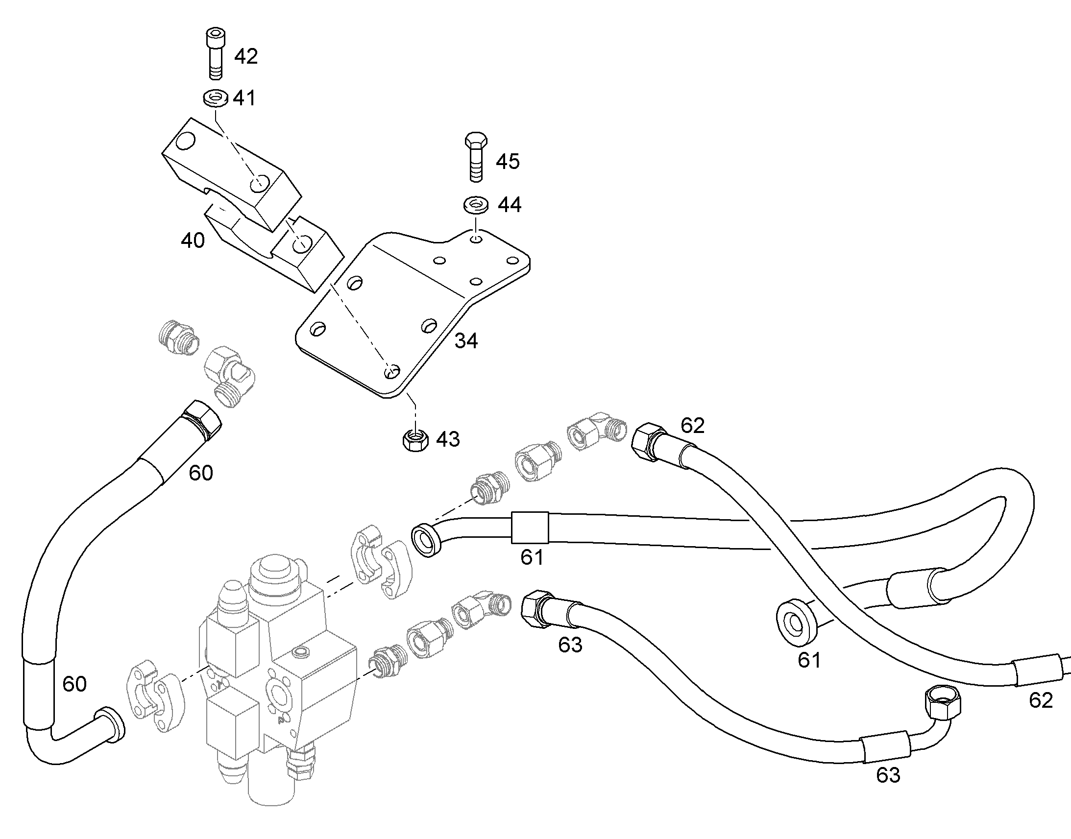 ШЛАНГ 20X1550 10413392 LIEBHERR