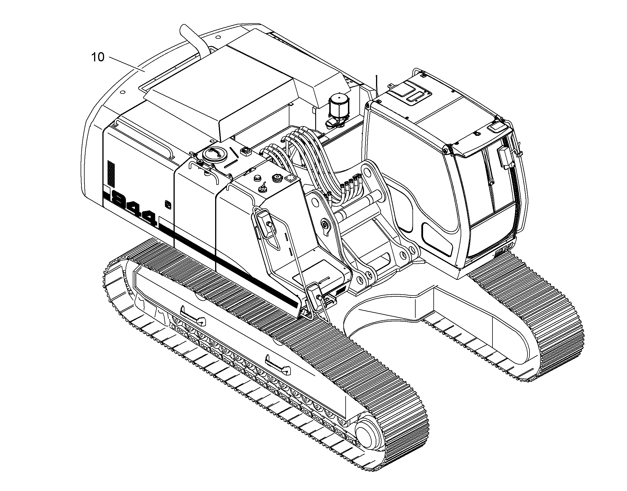 ГИДРАВЛИКА ДЛЯ СЪЕМА БАЛЛАСТ 10373671 LIEBHERR