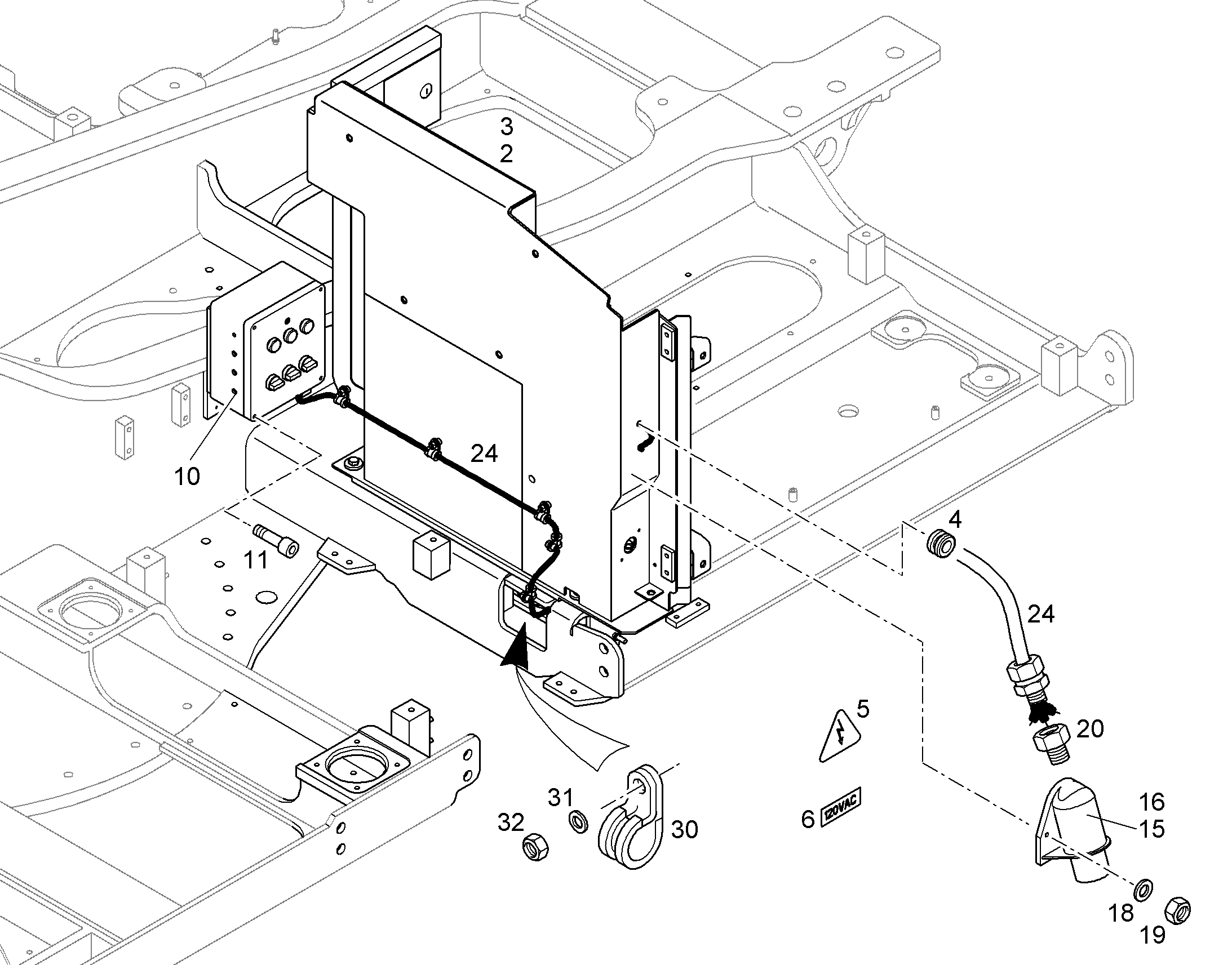 КОМПЛЕКТ КАБЕЛЕЙ 10370809 LIEBHERR