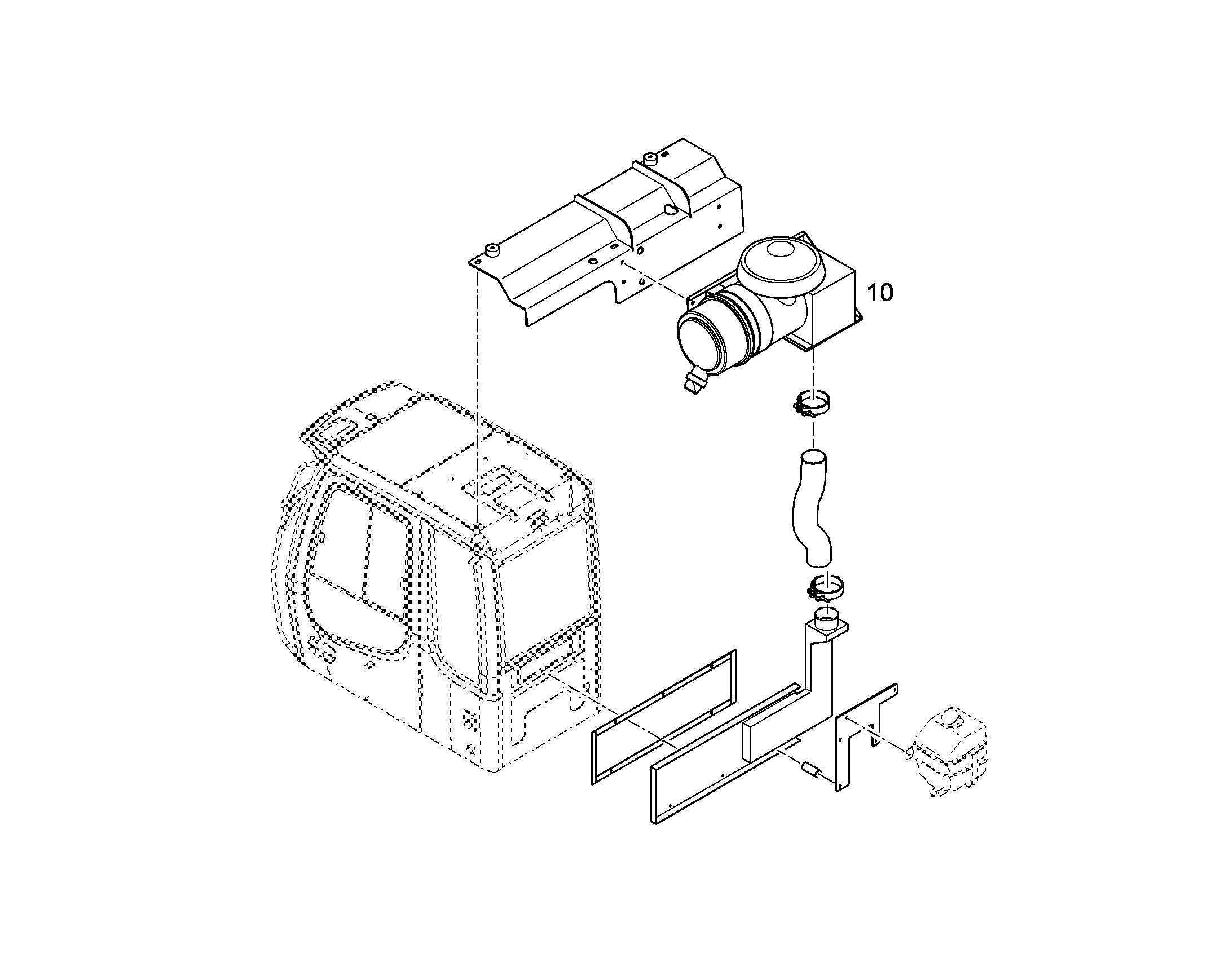 ВЕНТИЛЯЦИЯ ДЛЯ КАБИНЫ VAR.2 10368583 LIEBHERR