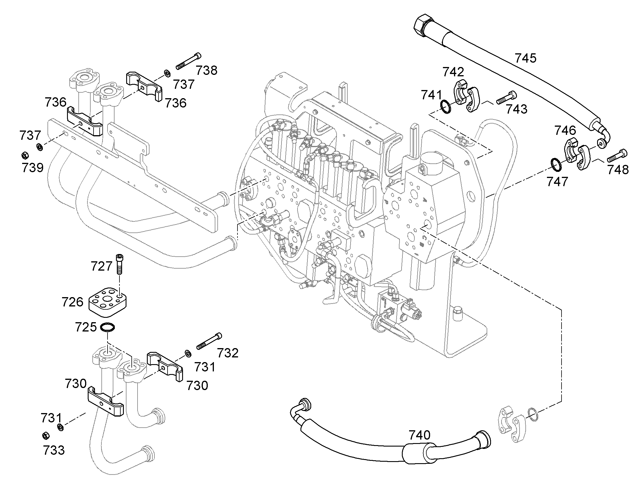 ПРОВОДКА МОНТАЖ AHS 10370731 LIEBHERR