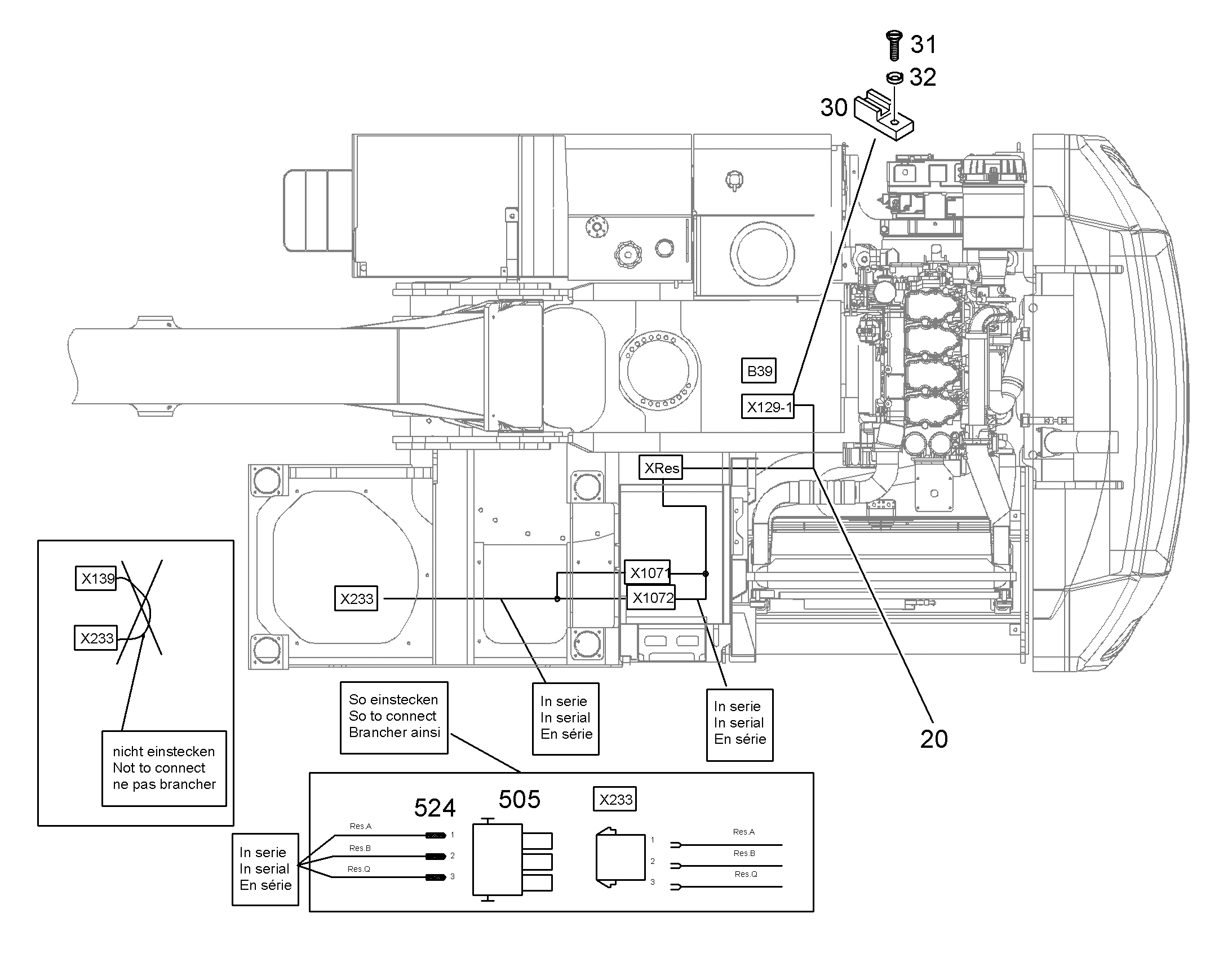 УДЛИН.ЖГУТА ПРОВОДОВ - К-Т 10376324 LIEBHERR