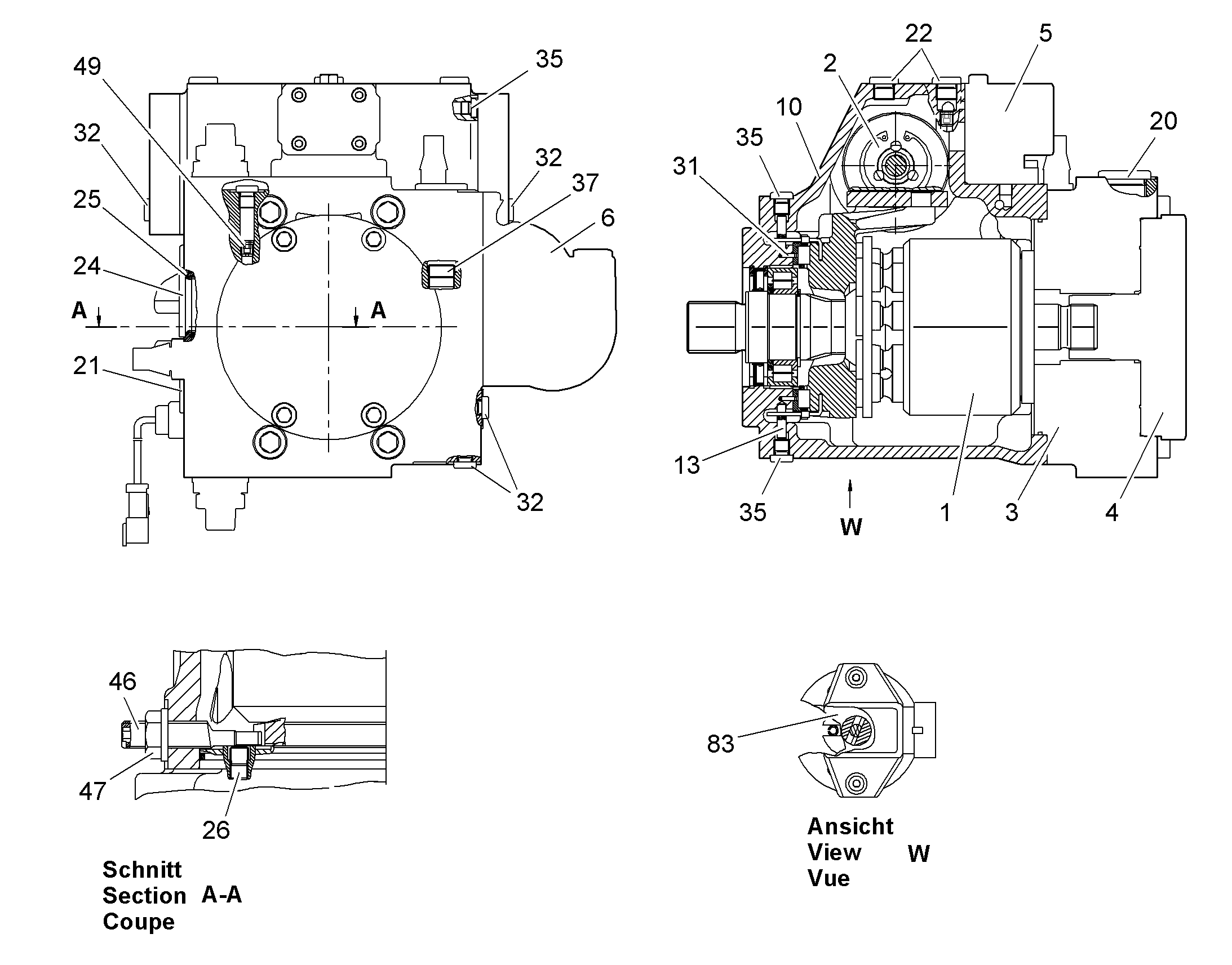 УЗЕЛ ПРИВОДНОЙ 10441460 LIEBHERR