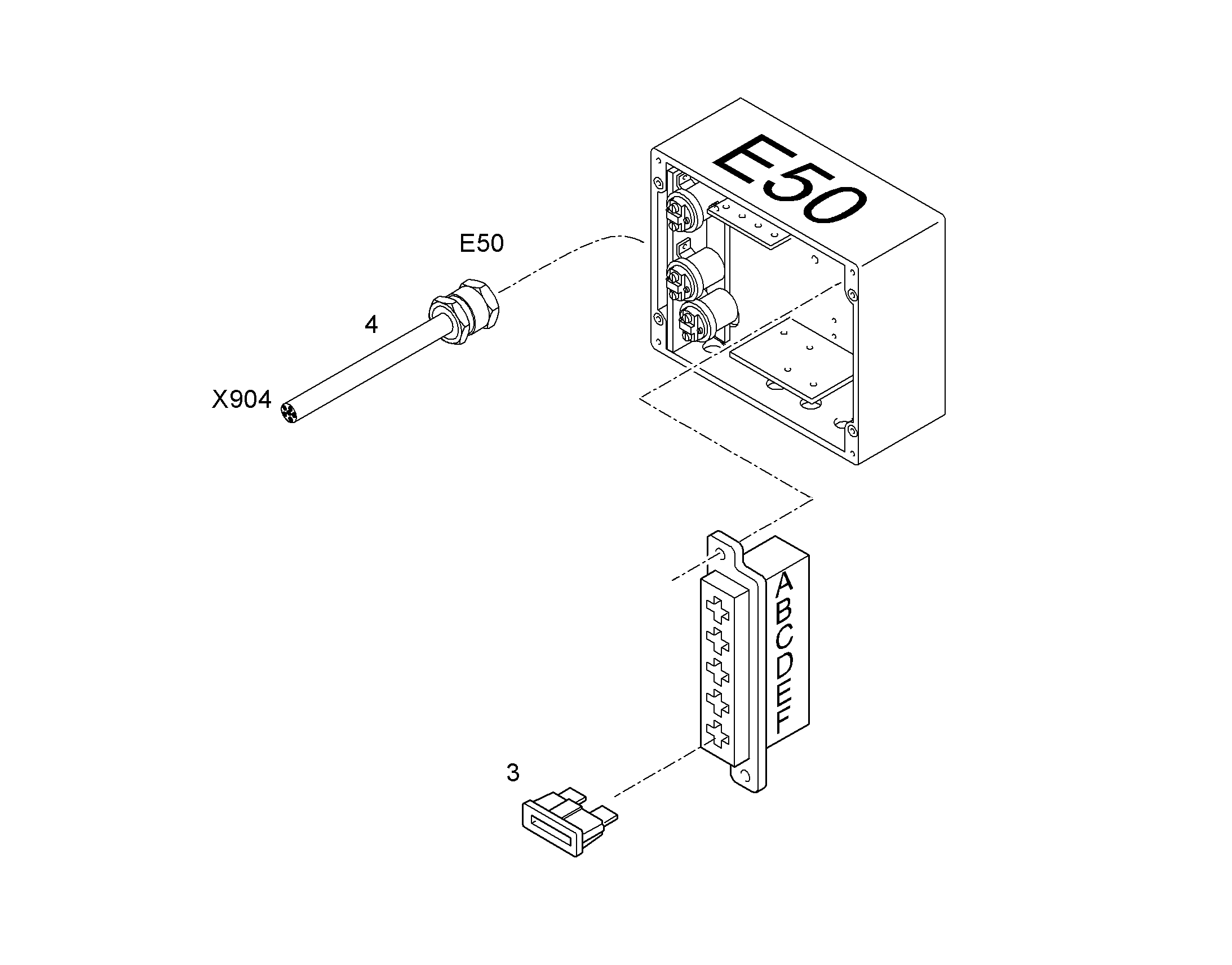 КОМПЛЕКТ КАБЕЛЕЙ E50-X904 10094385 LIEBHERR