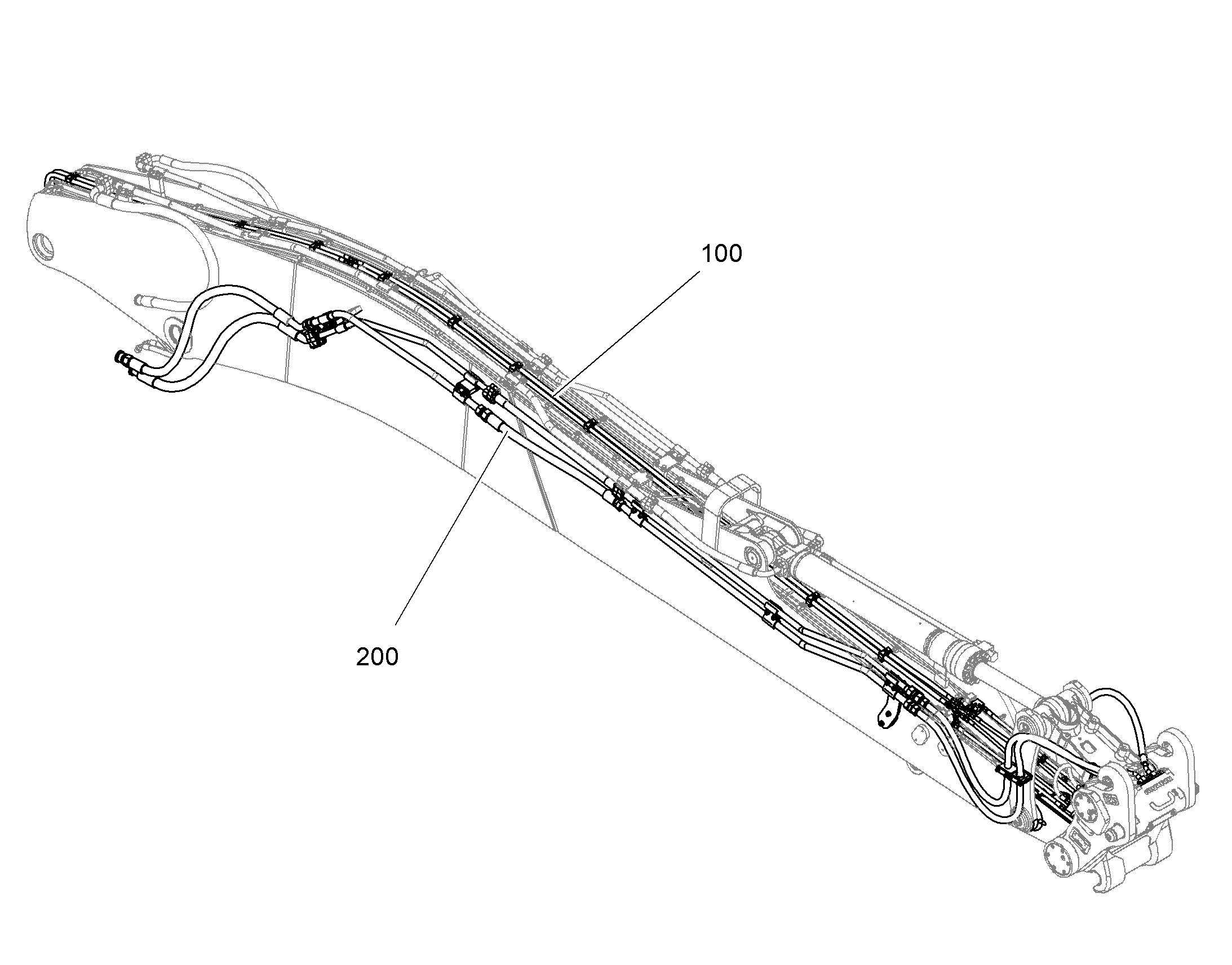 ПРОВОДКА ПРИВОД МЕХ. ПОВОРОТА 10374792 LIEBHERR
