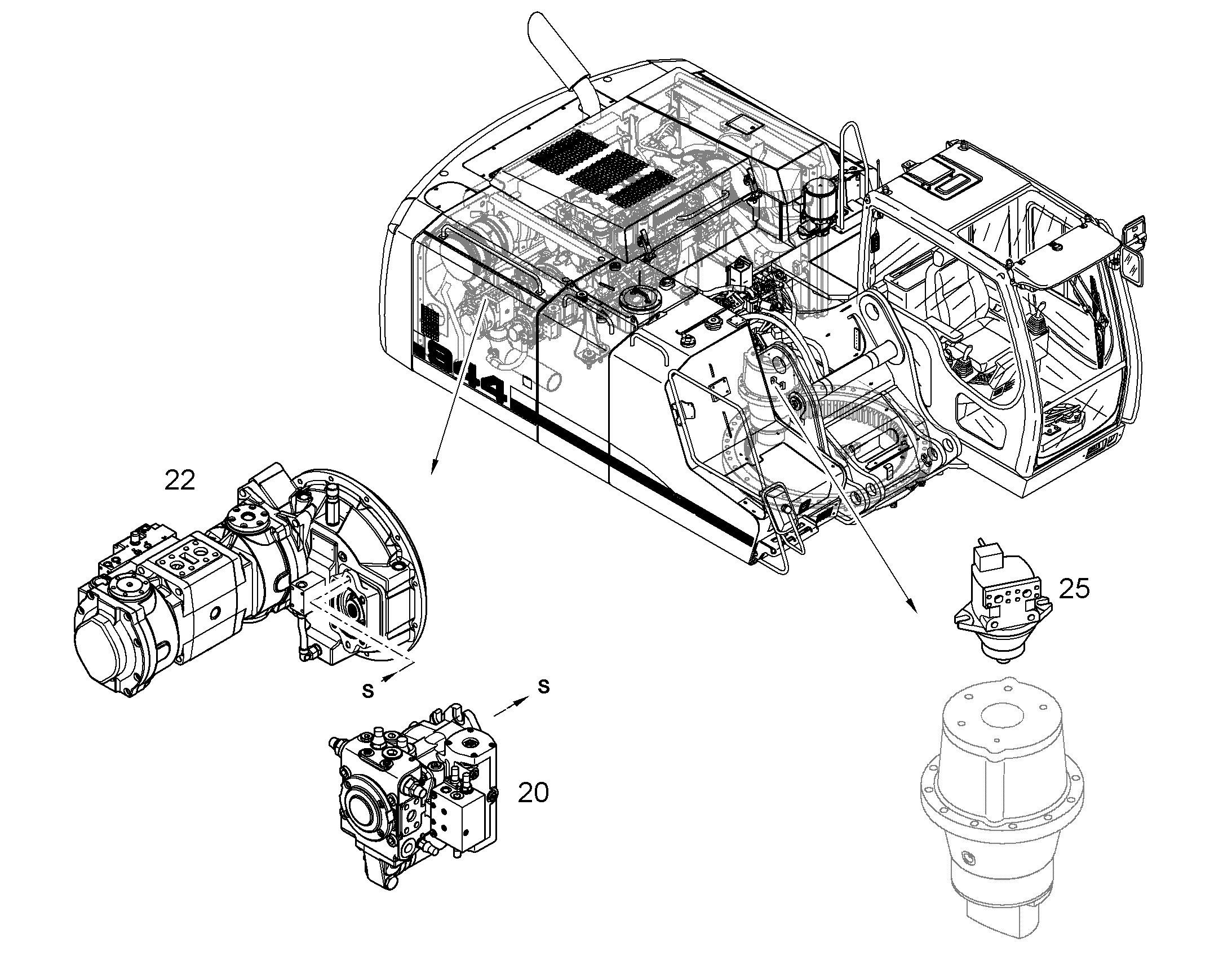 НАСОС АКСИАЛЬНОПОРШНЕВОЙ A4VG 71cm³/U 11342490 LIEBHERR