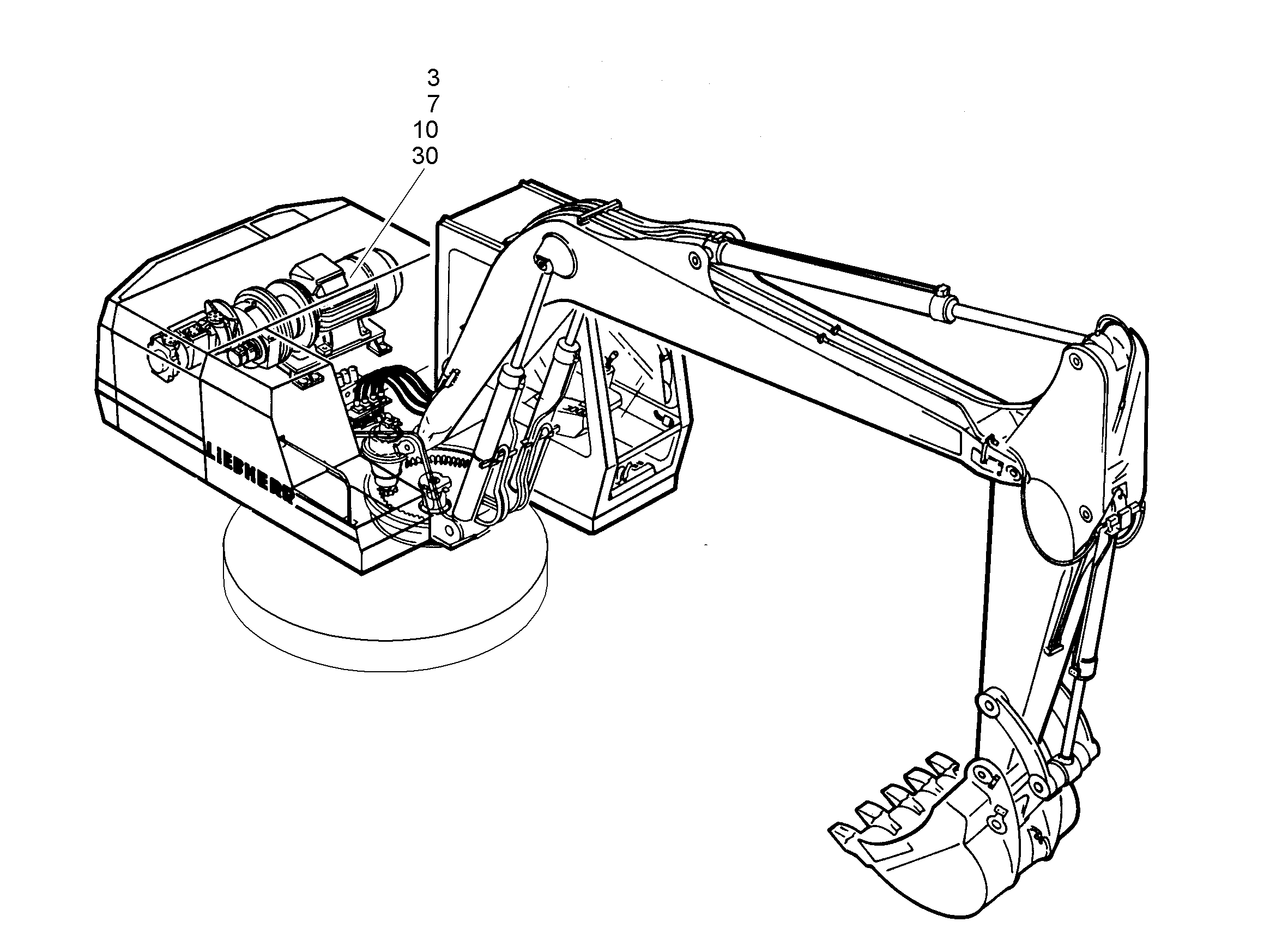 МАРКИРОВКА ТАБЛИЧКА 10378429 LIEBHERR
