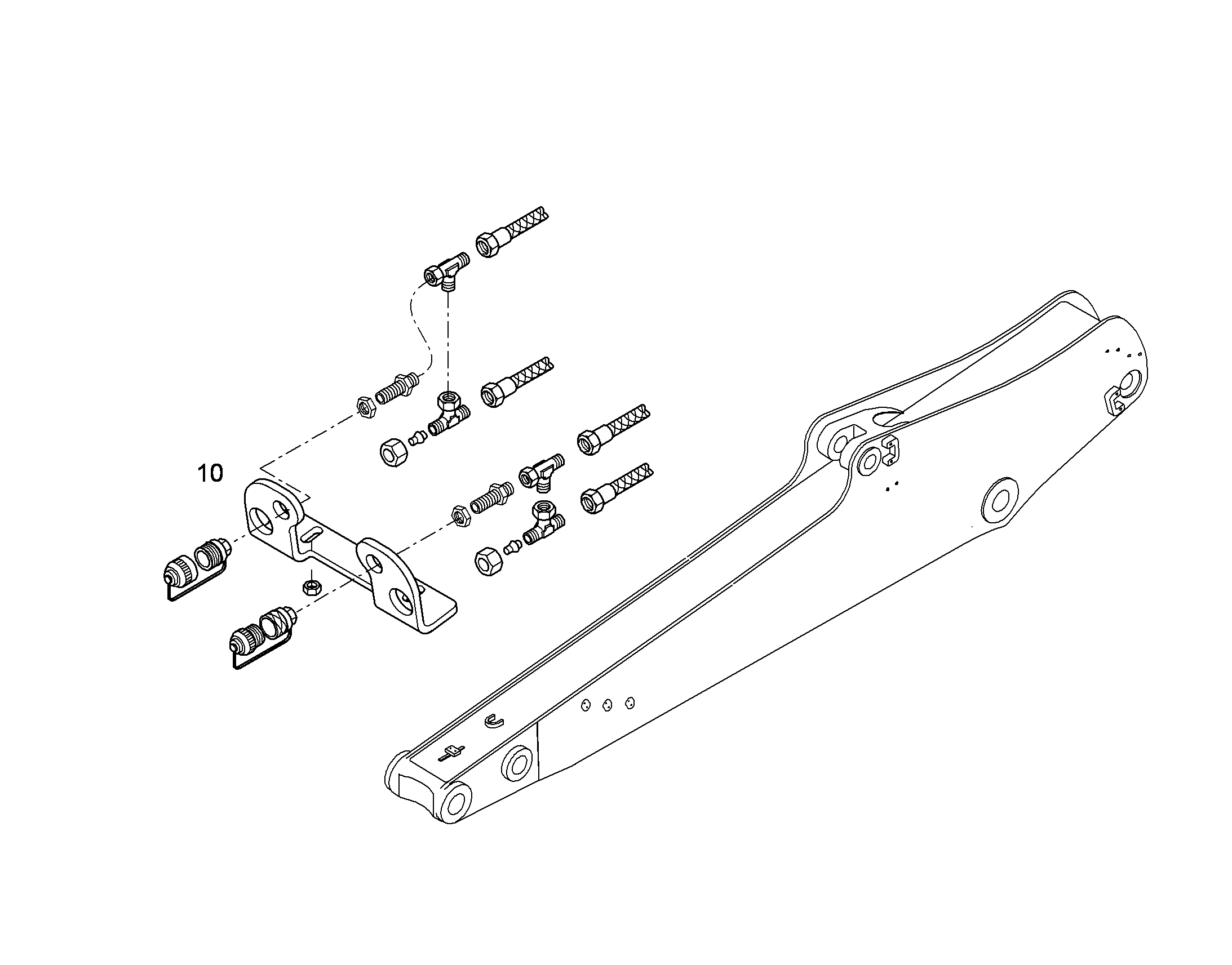 ПРОВОДКА ПРИВОД МЕХ. ПОВОРОТА 10095385 LIEBHERR