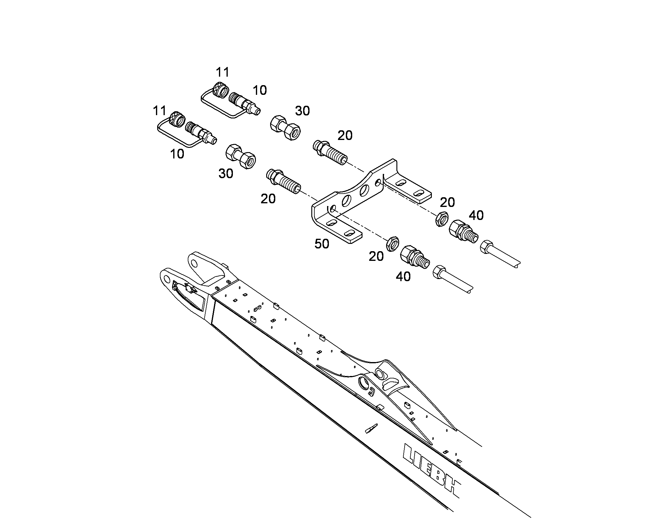 РЕКОНСТРУКЦИЯ - КОНСОЛЬ 10093066 LIEBHERR