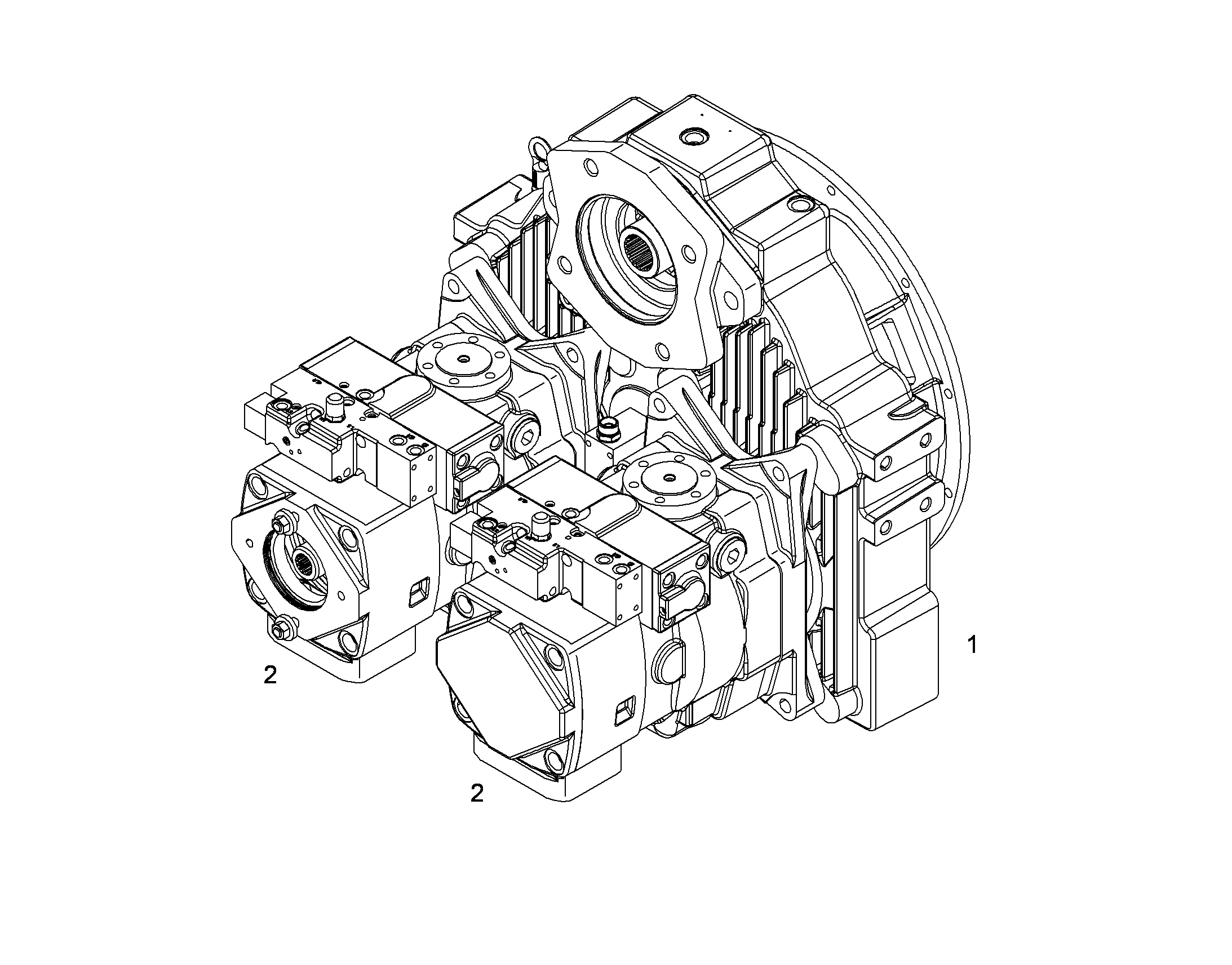 НАСОС ГИДРАВЛИЧ.РЕГУЛИРОВОЧНЫЙ LPV 165cm³/U 10128131 LIEBHERR