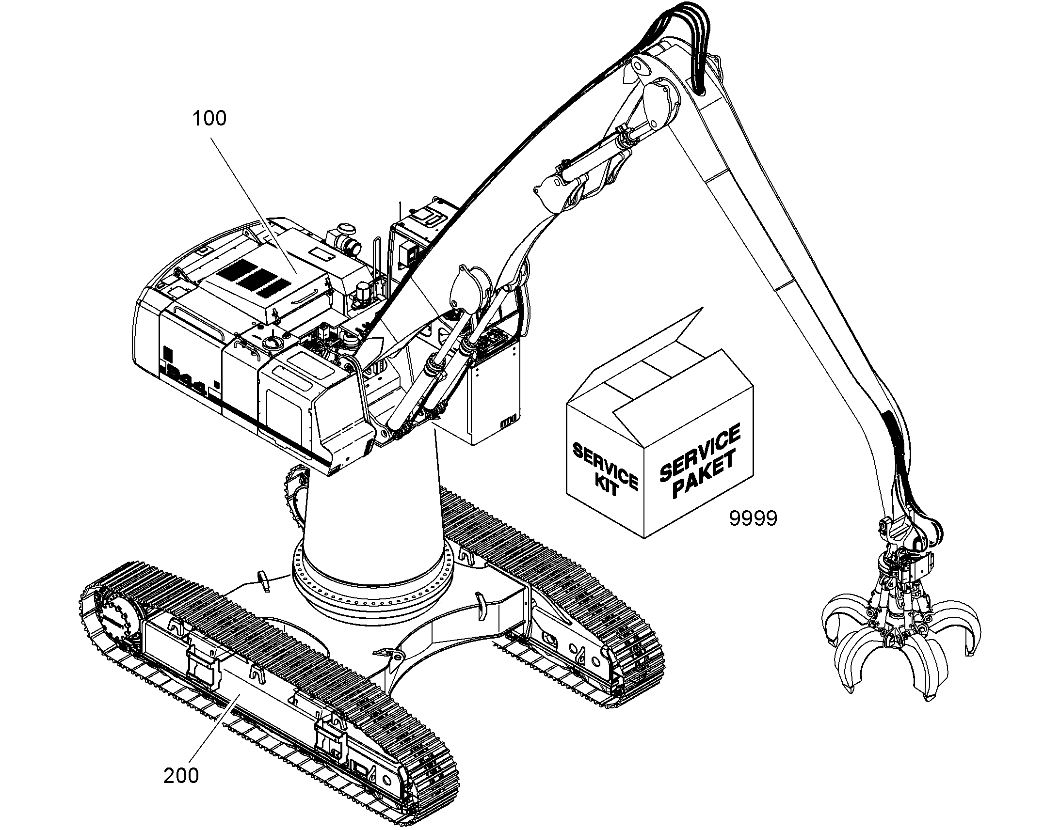 ШАССИ, КОМПЛЕКТ 10406233 LIEBHERR