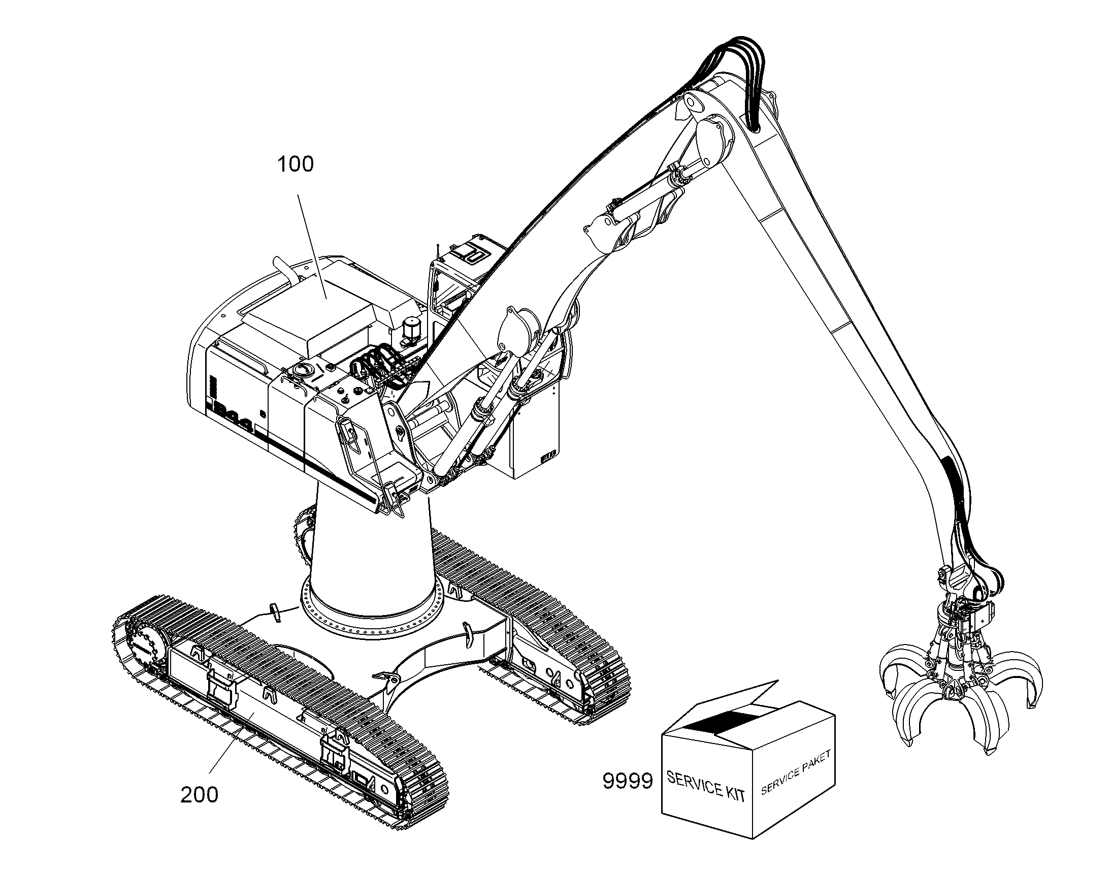 ШАССИ, КОМПЛЕКТ 10833333 LIEBHERR