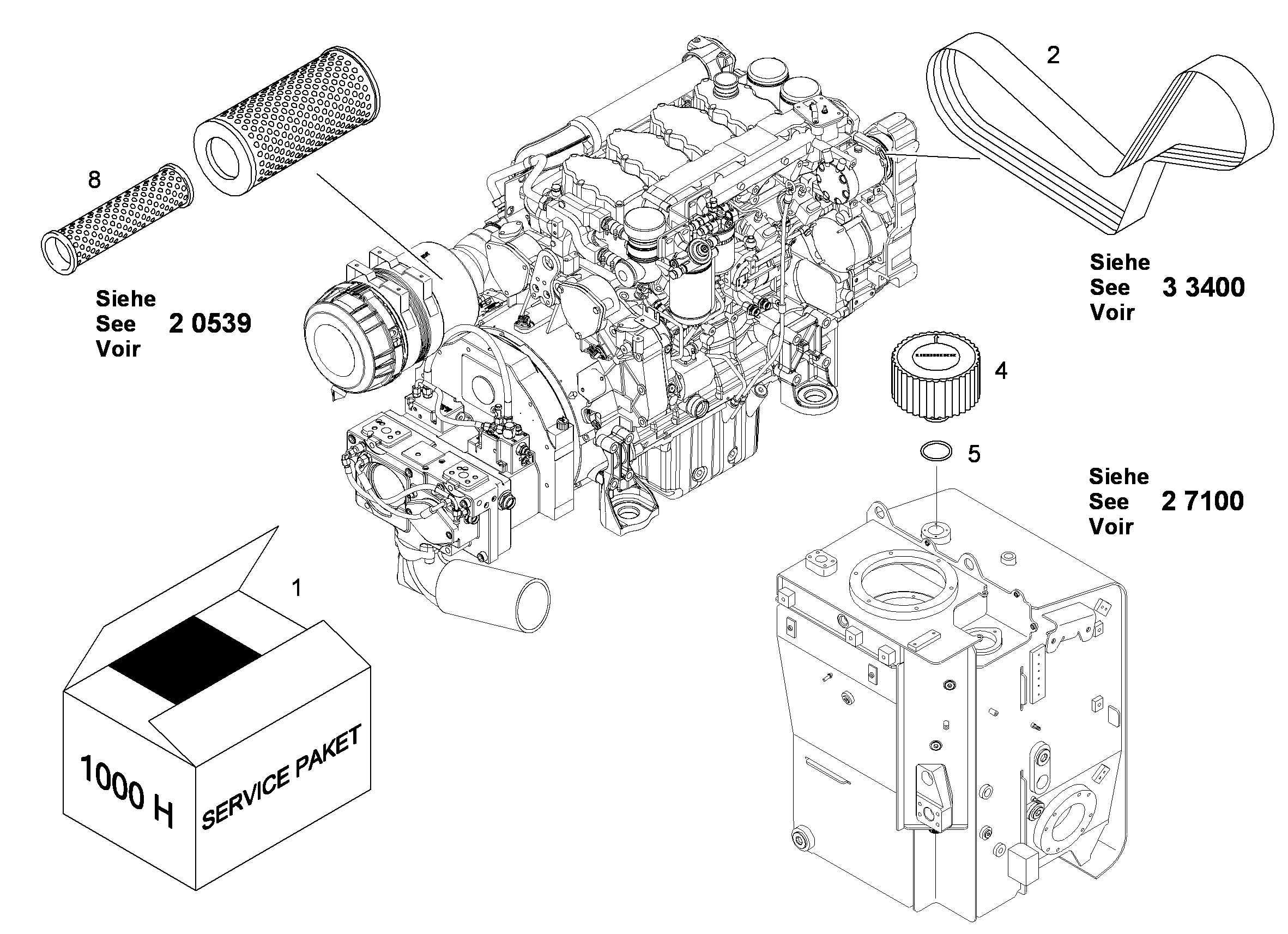 ПРЕДОХРАНИТЕЛЬНЫЙ ЭЛЕМЕНТ 12227637 LIEBHERR