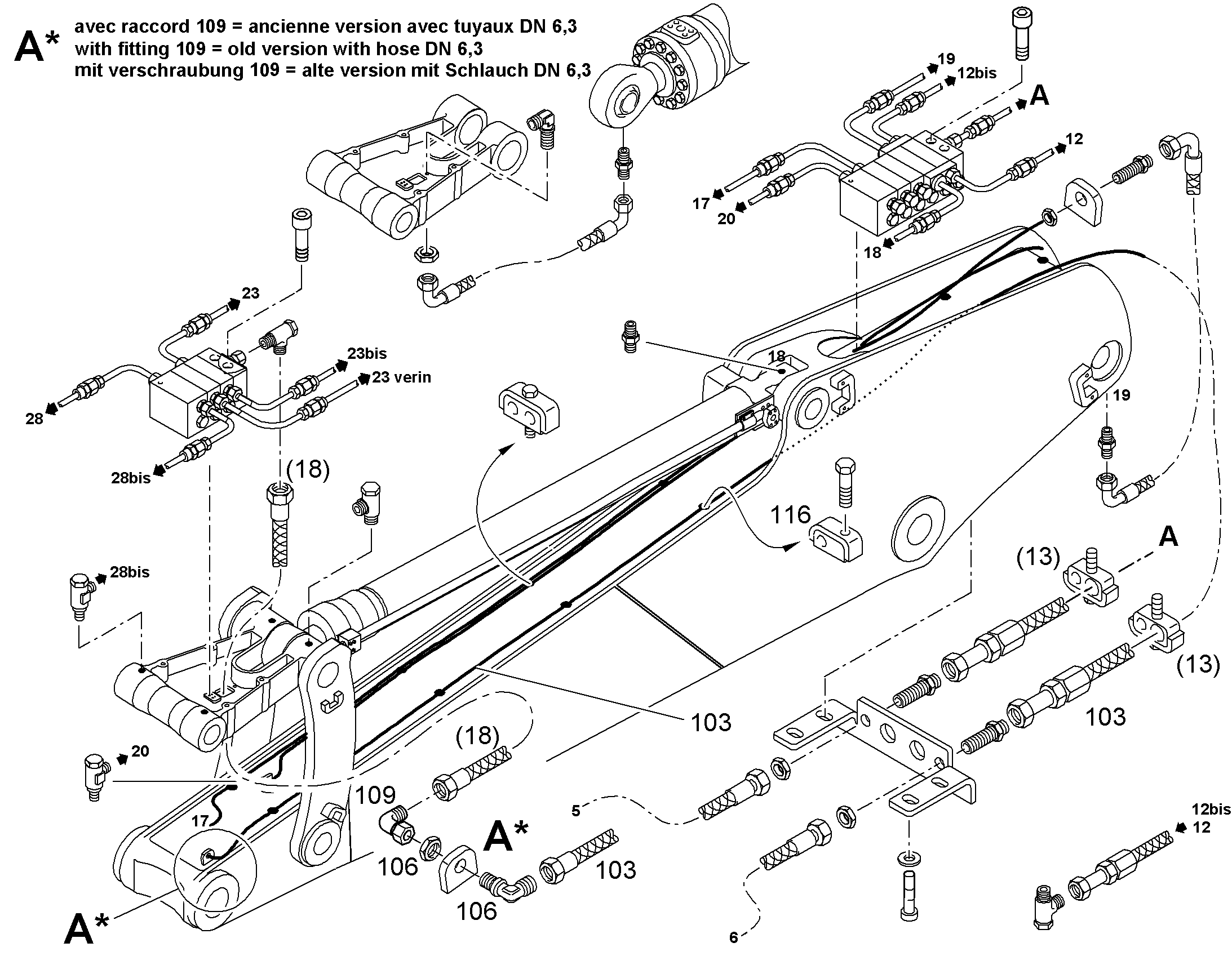 ШТУЦЕР УГЛОВОЙ EW 8L M14X1,5 7406783 LIEBHERR