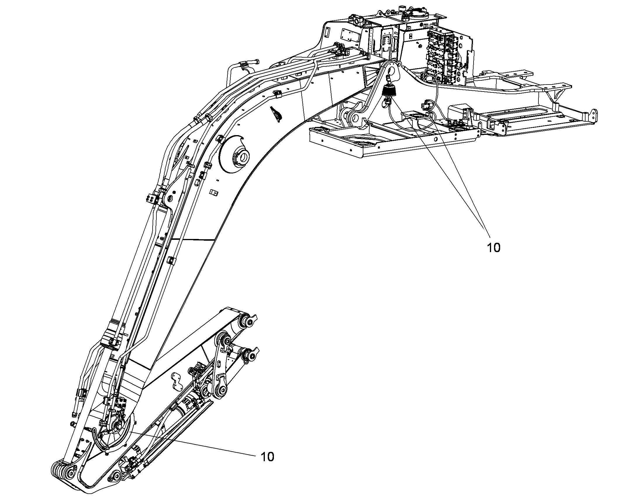 ОТКЛЮЧЕНИЕ ЦИЛИНДРА РУКОЯТИ 10381942 LIEBHERR